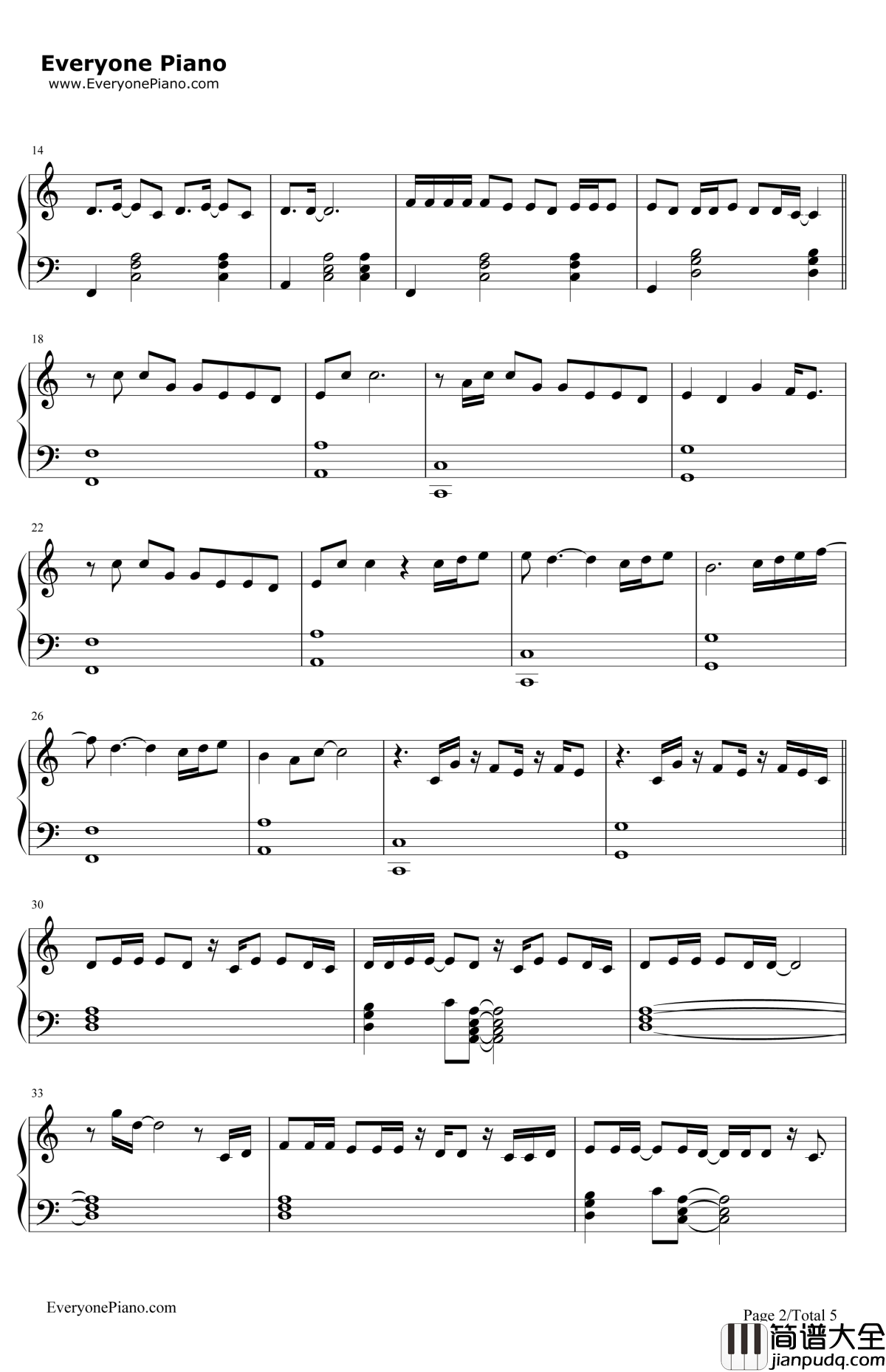 EASE钢琴谱_TroyeSivan