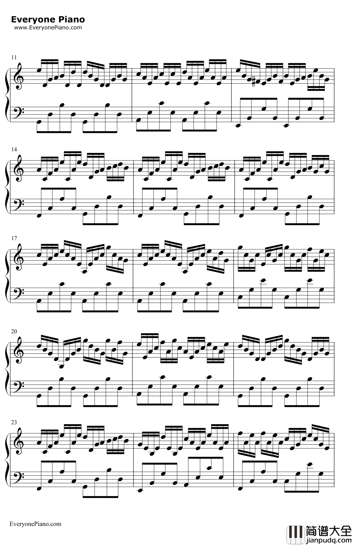 虫儿飞钢琴谱_郑伊健_难度版_风云雄霸天下插曲