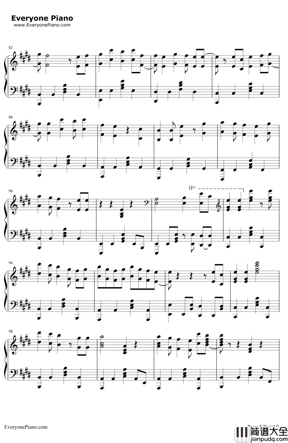 君だったら钢琴谱_HAPPYBIRTHDAY