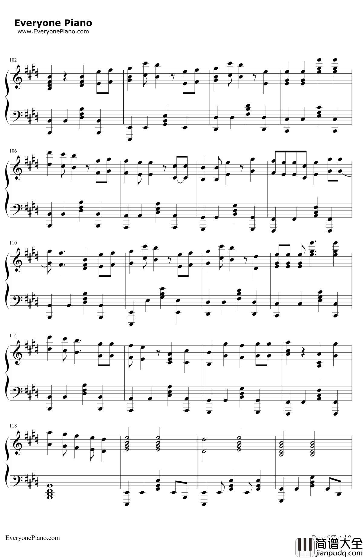 君だったら钢琴谱_HAPPYBIRTHDAY