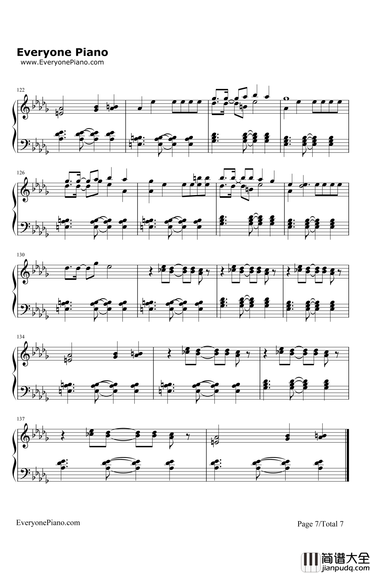 I'mIntoYou钢琴谱_JenniferLopez