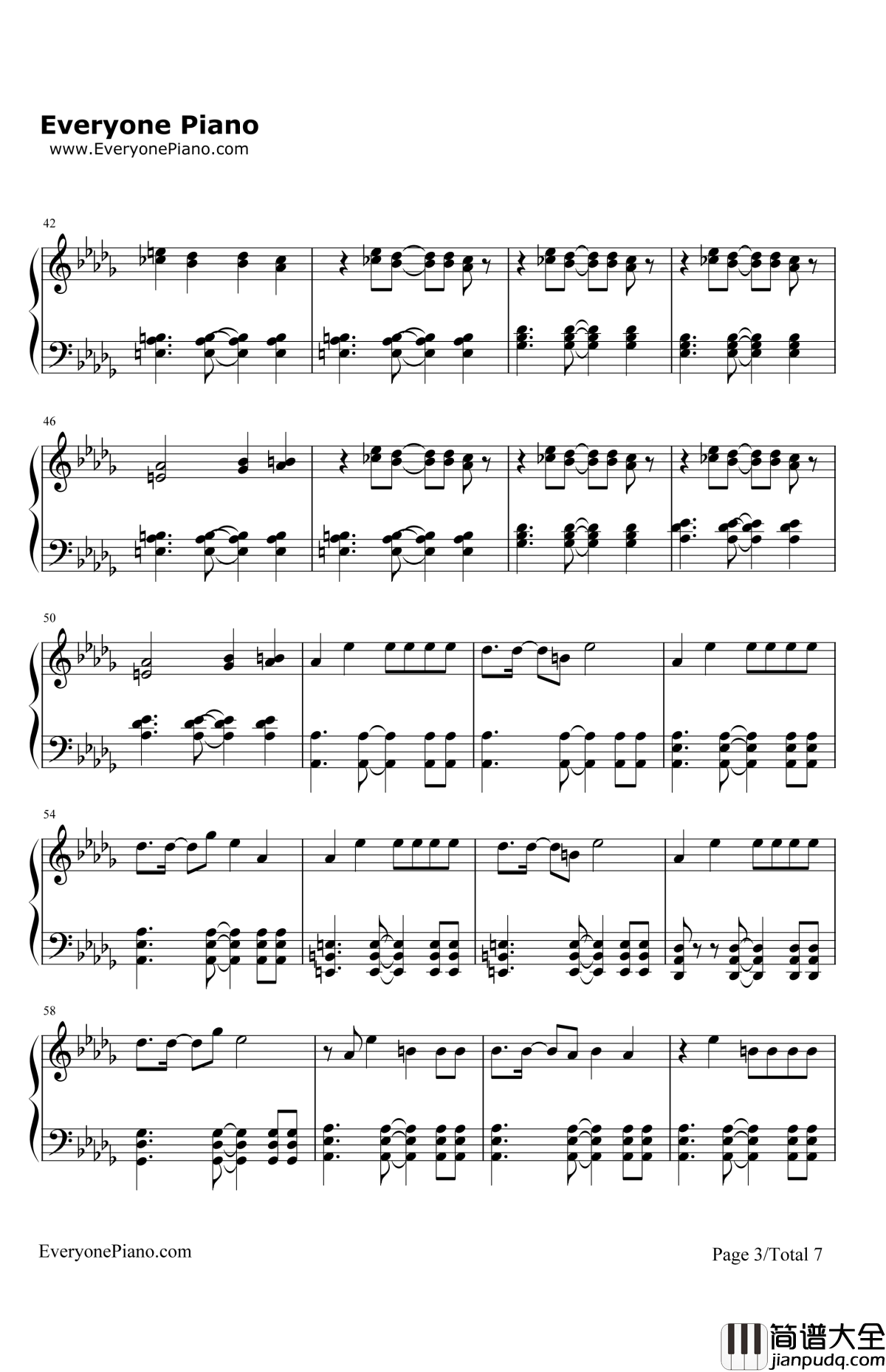 I'mIntoYou钢琴谱_JenniferLopez