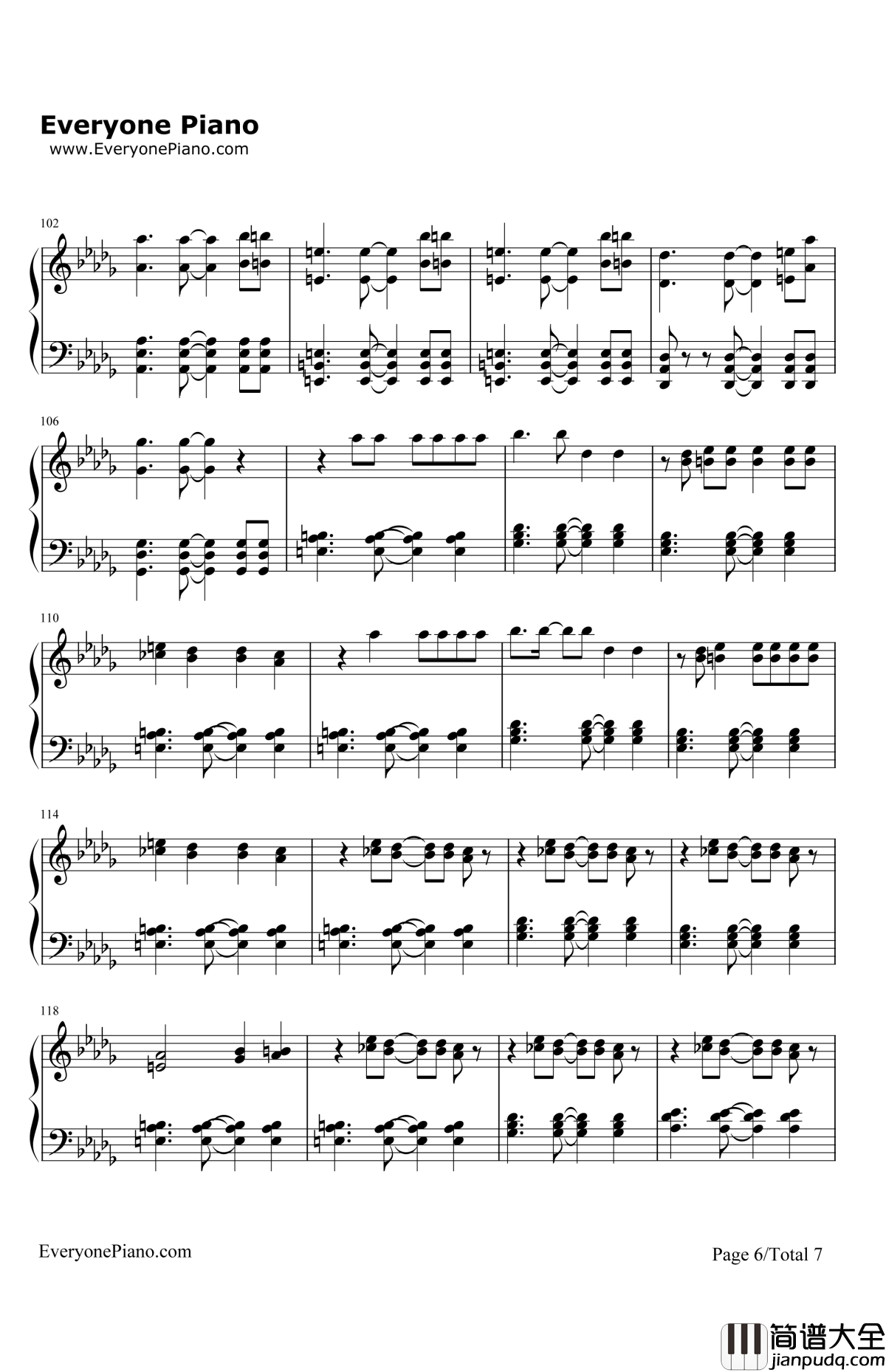 I'mIntoYou钢琴谱_JenniferLopez