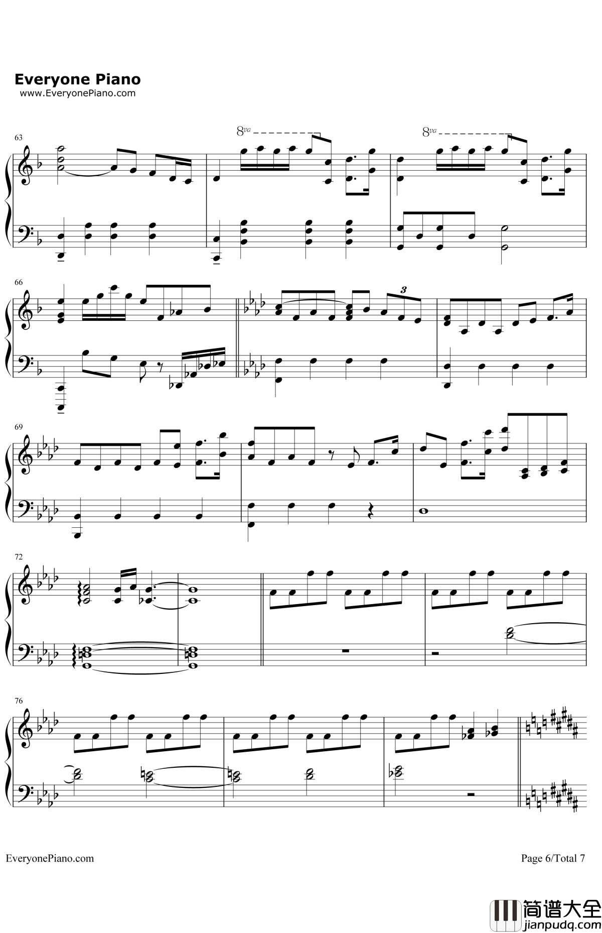 See_You_Tomorrow钢琴谱_JohnPowell_驯龙高手OST