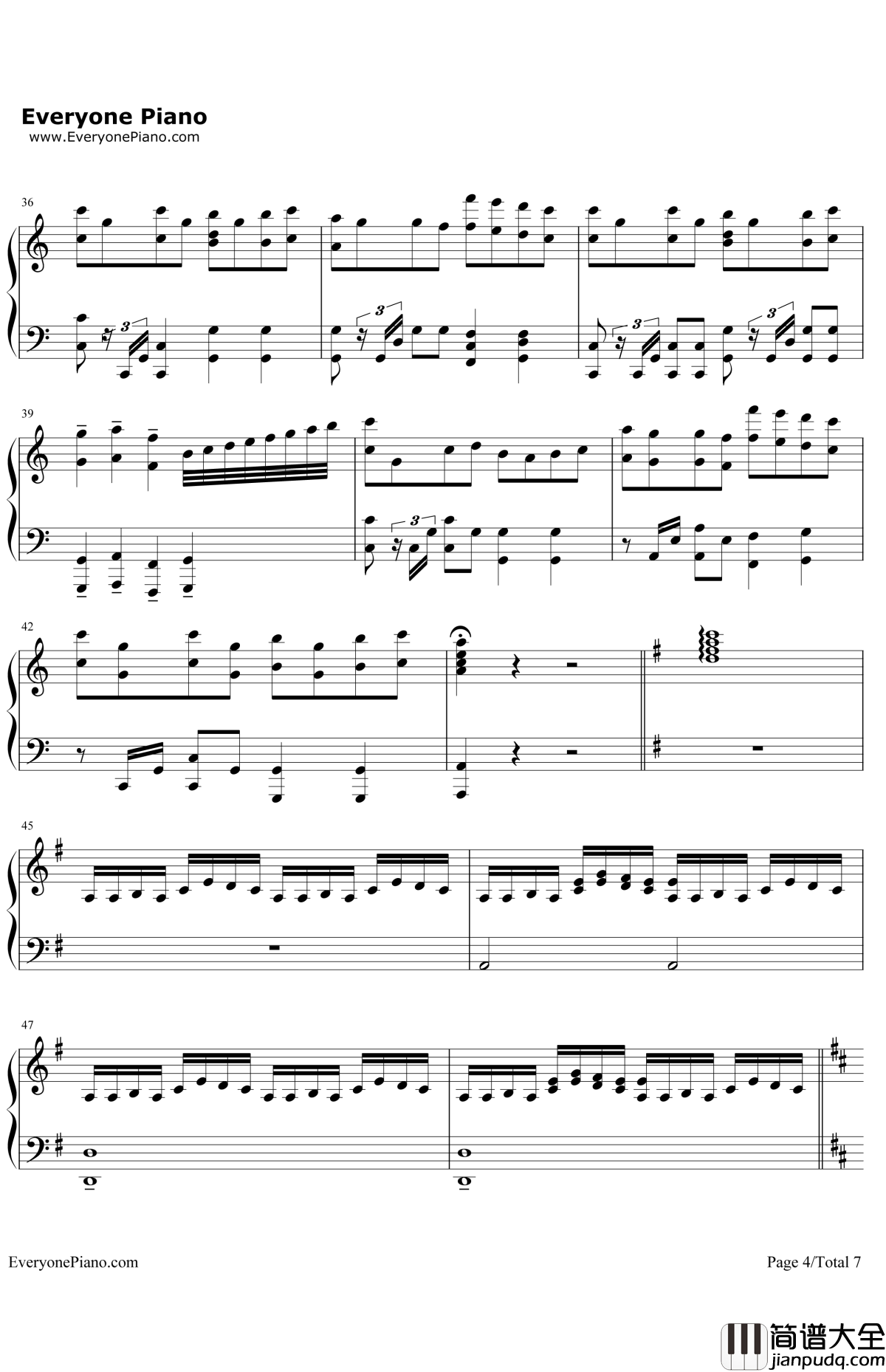 See_You_Tomorrow钢琴谱_JohnPowell_驯龙高手OST