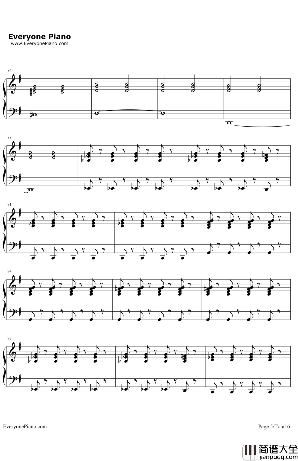 FoolForYou钢琴谱_ZAYN