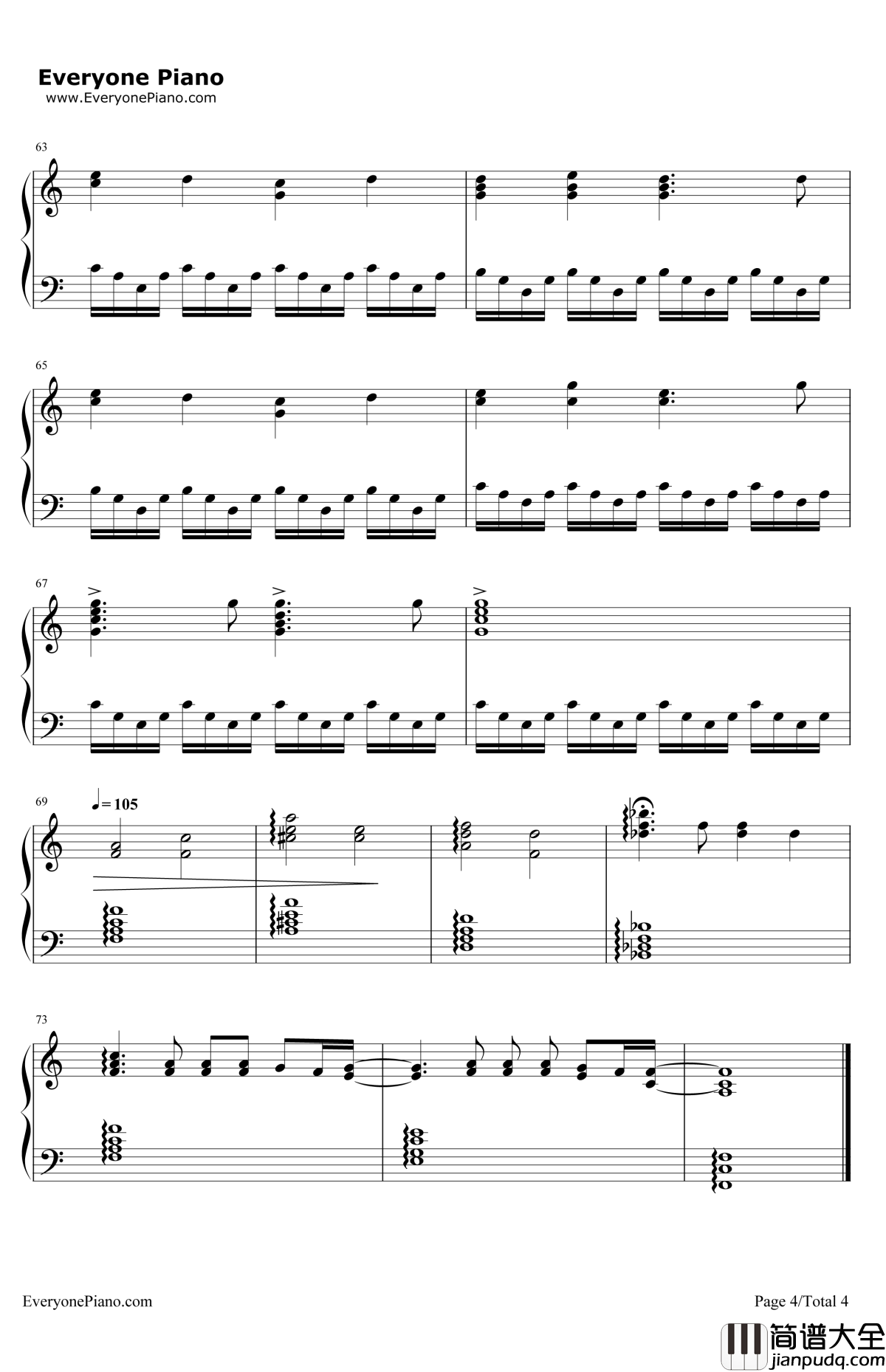 HouseOfGold钢琴谱_TwentyOnePilots