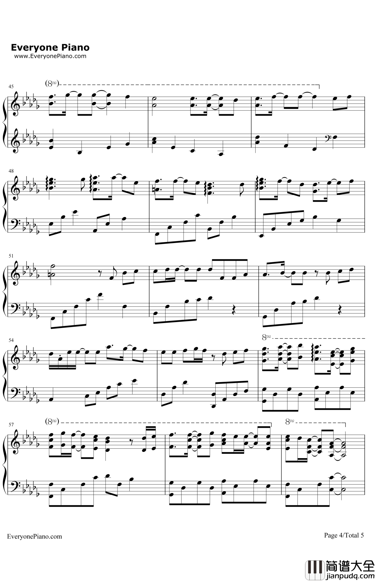 信仰之名钢琴谱_TFBOYS_完整版