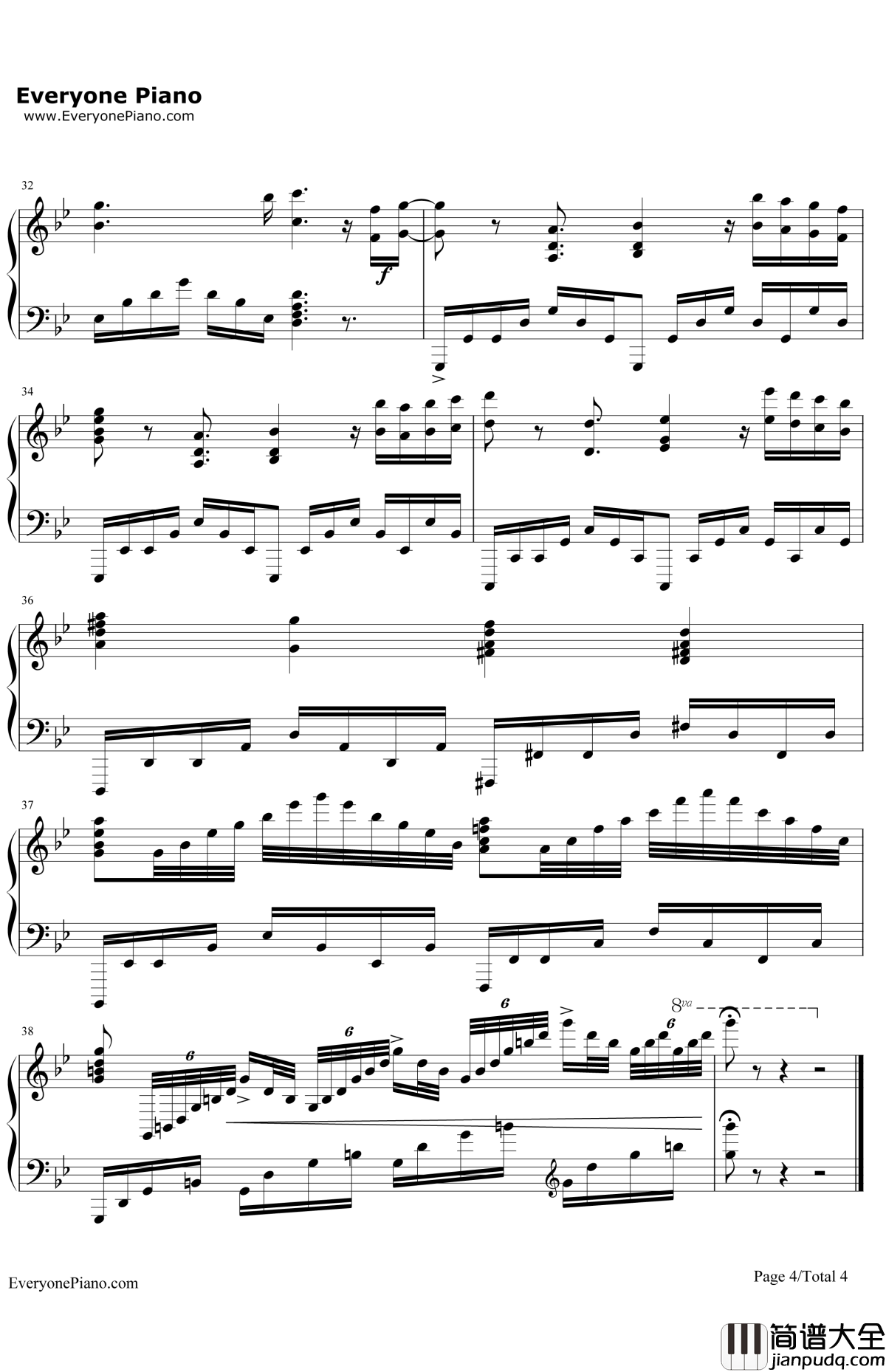 Fallen钢琴谱_EGOIST_PSYCHO_PASS心理测量者2ED