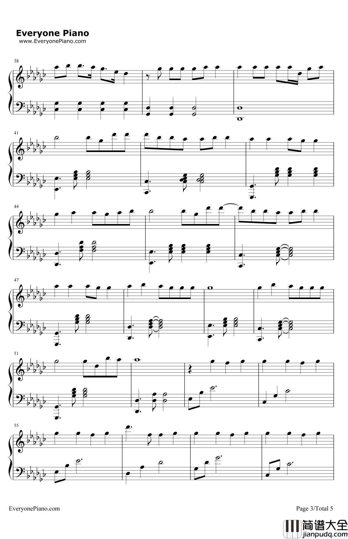 Fly钢琴谱_AvrilLavigne