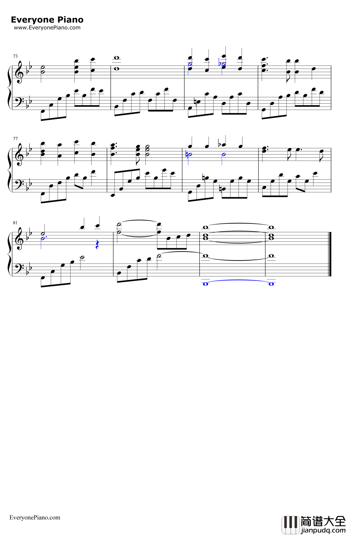 TheDayAfter钢琴谱_李闰珉