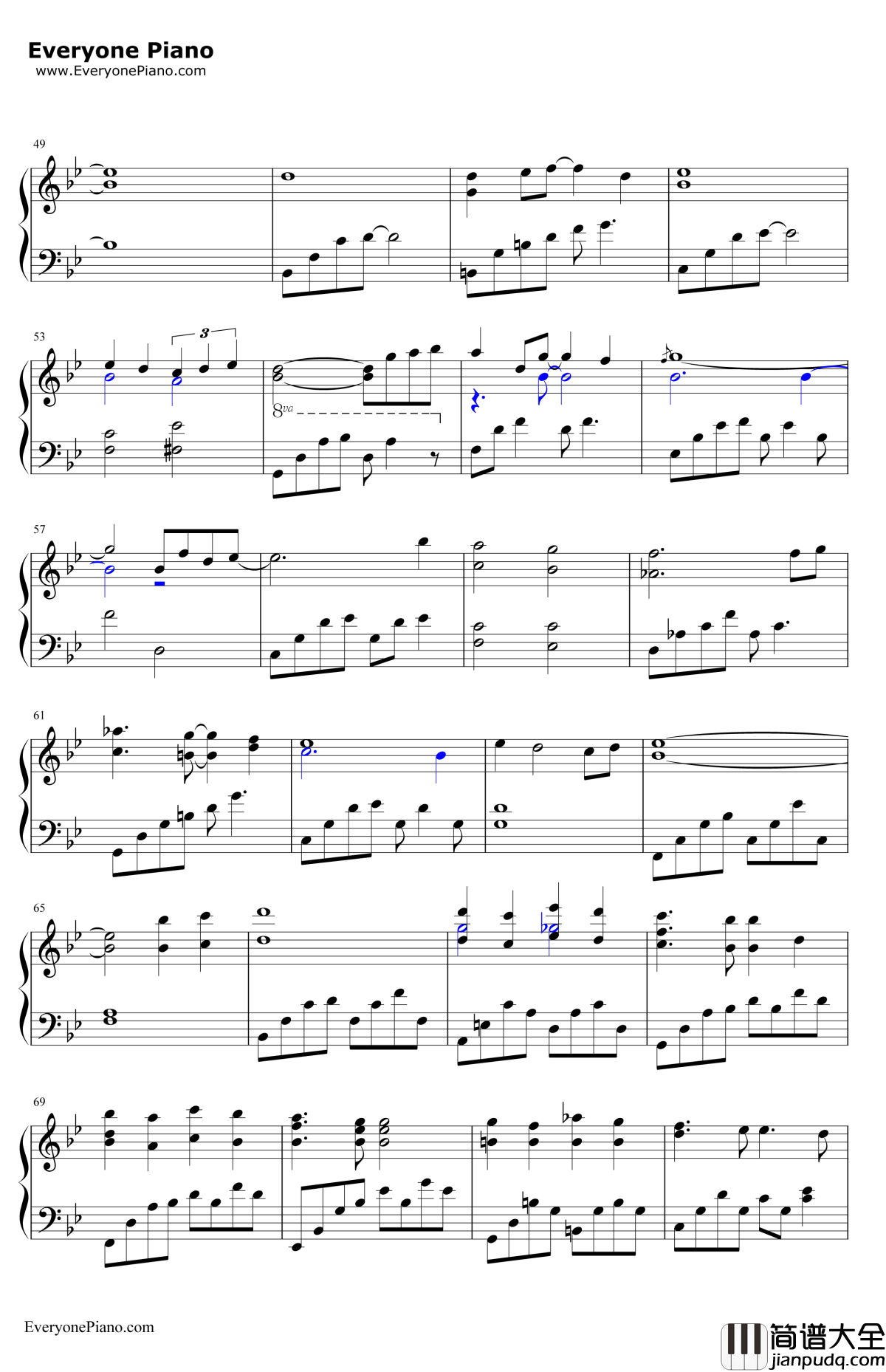 TheDayAfter钢琴谱_李闰珉