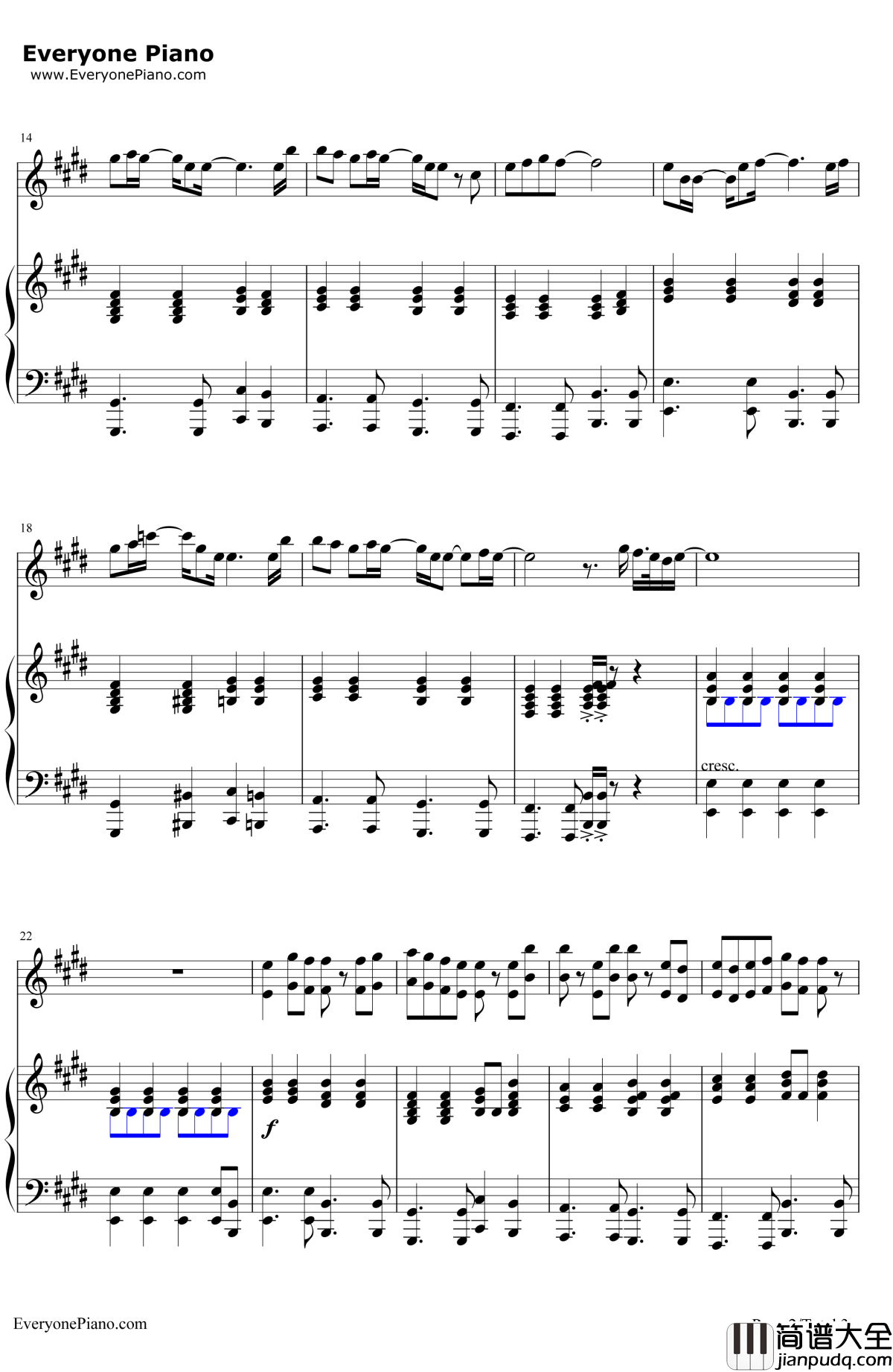 爱してるばんざーい!钢琴谱_μ's_LoveLive!插曲