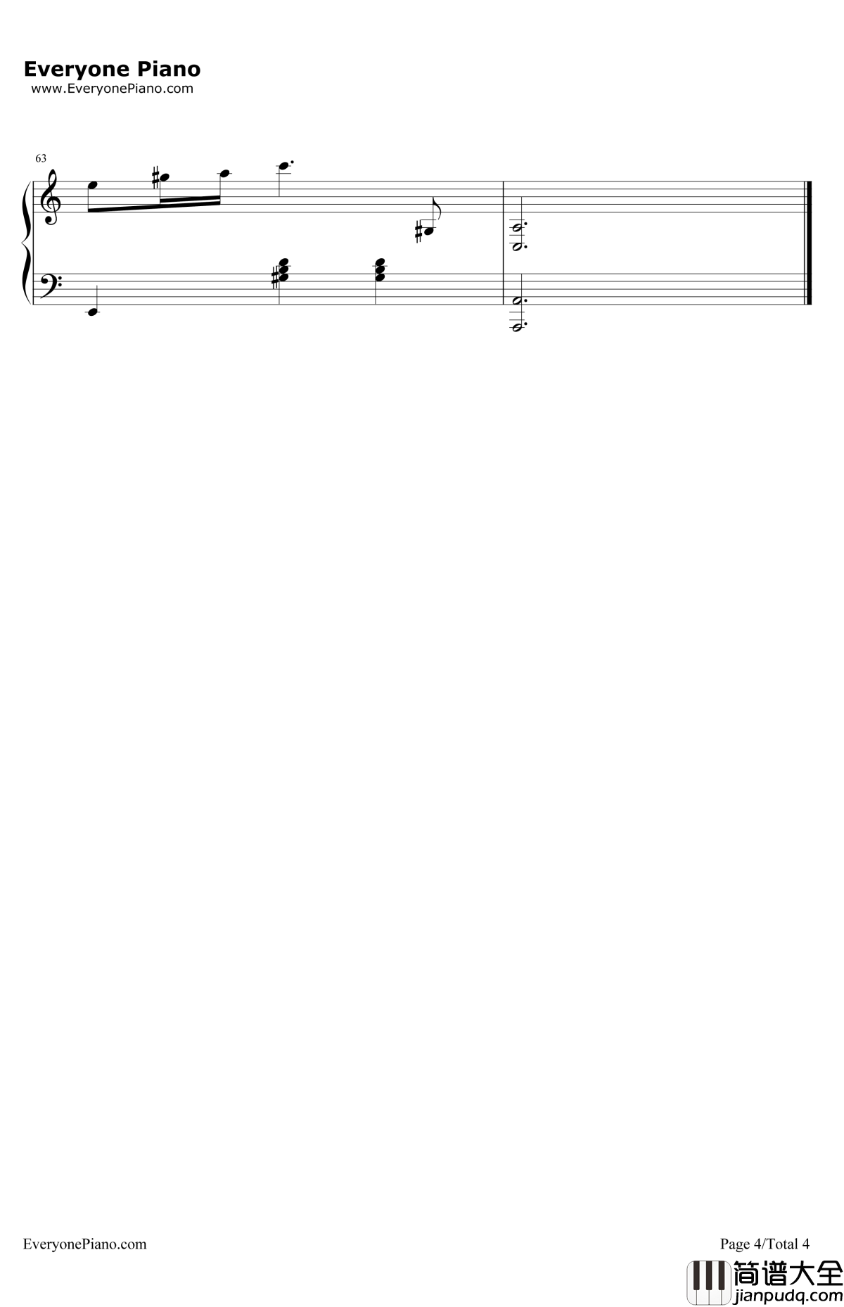 前世情人钢琴谱_周杰伦