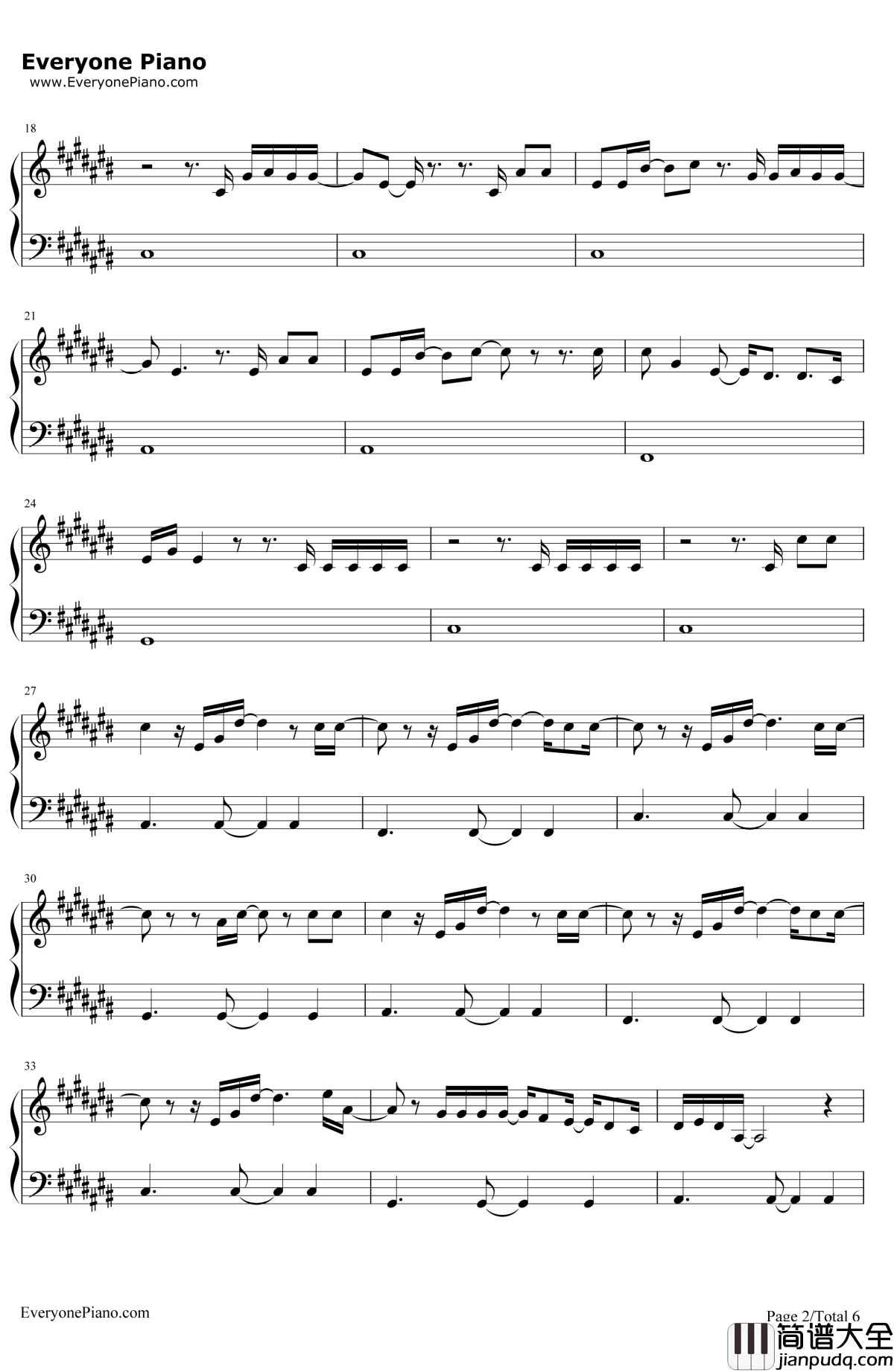 Still Falling For You钢琴谱_EllieGoulding_电影_BJ的孩子_主题曲