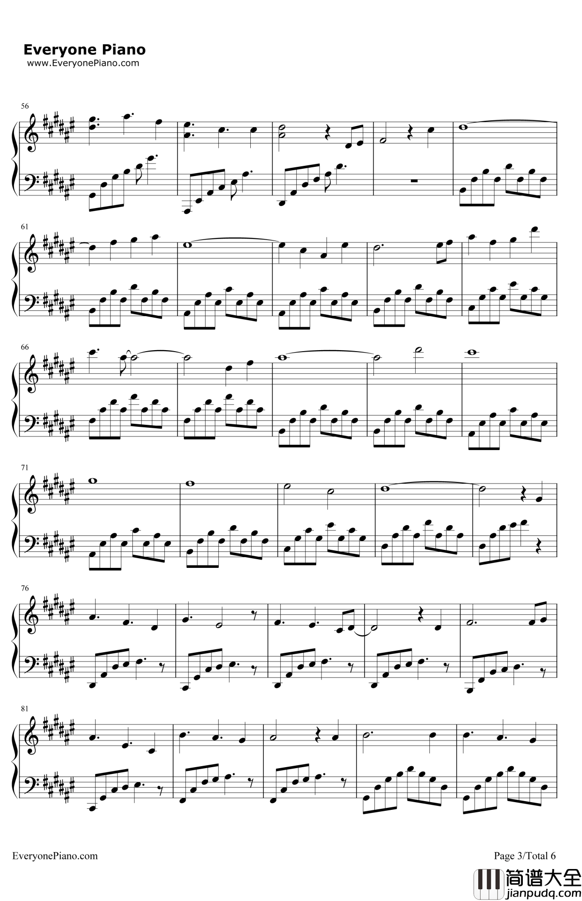 上邪钢琴谱_小曲儿