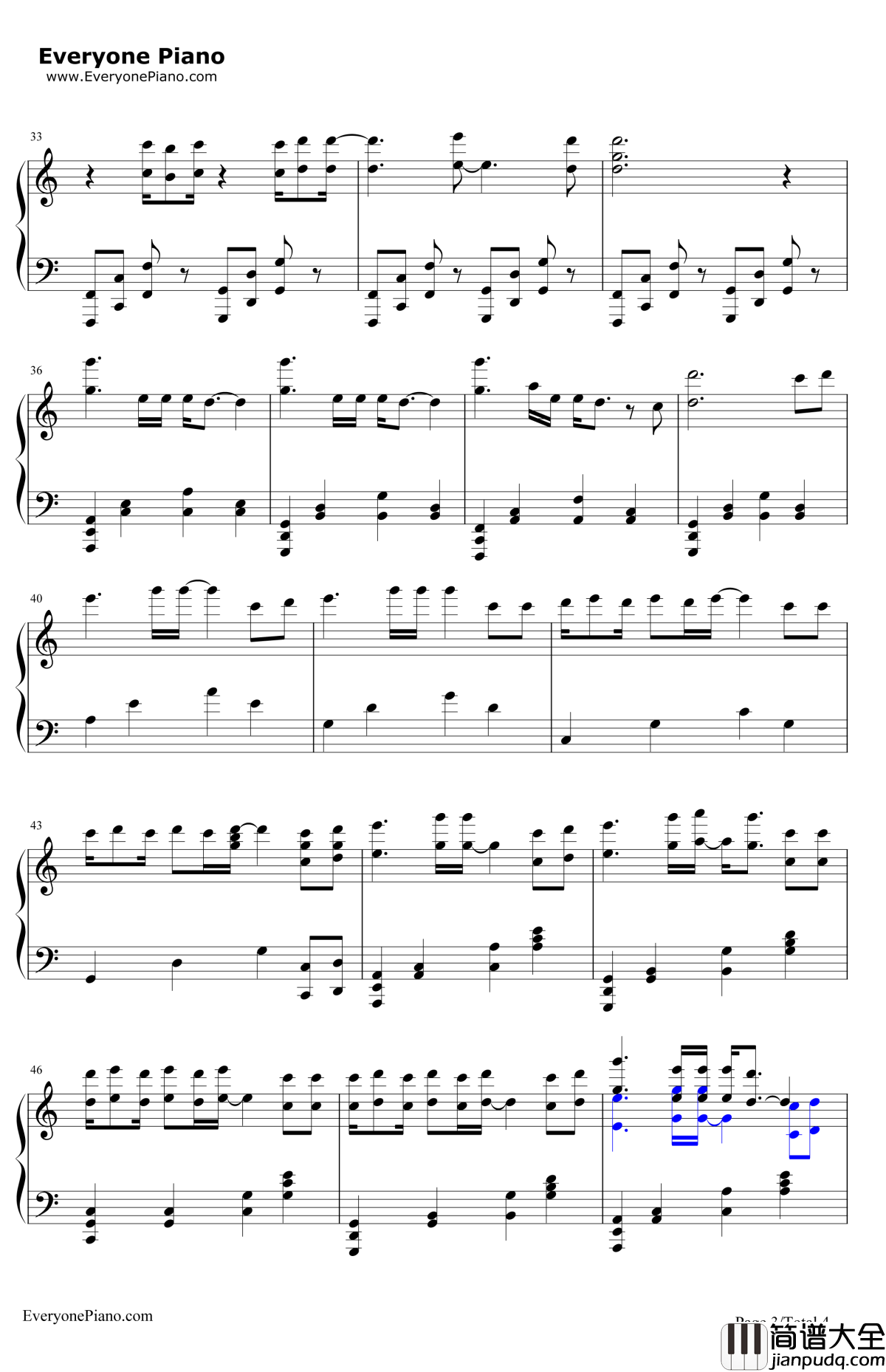 心之火钢琴谱_飞儿乐团彭佳慧_花千骨片头曲