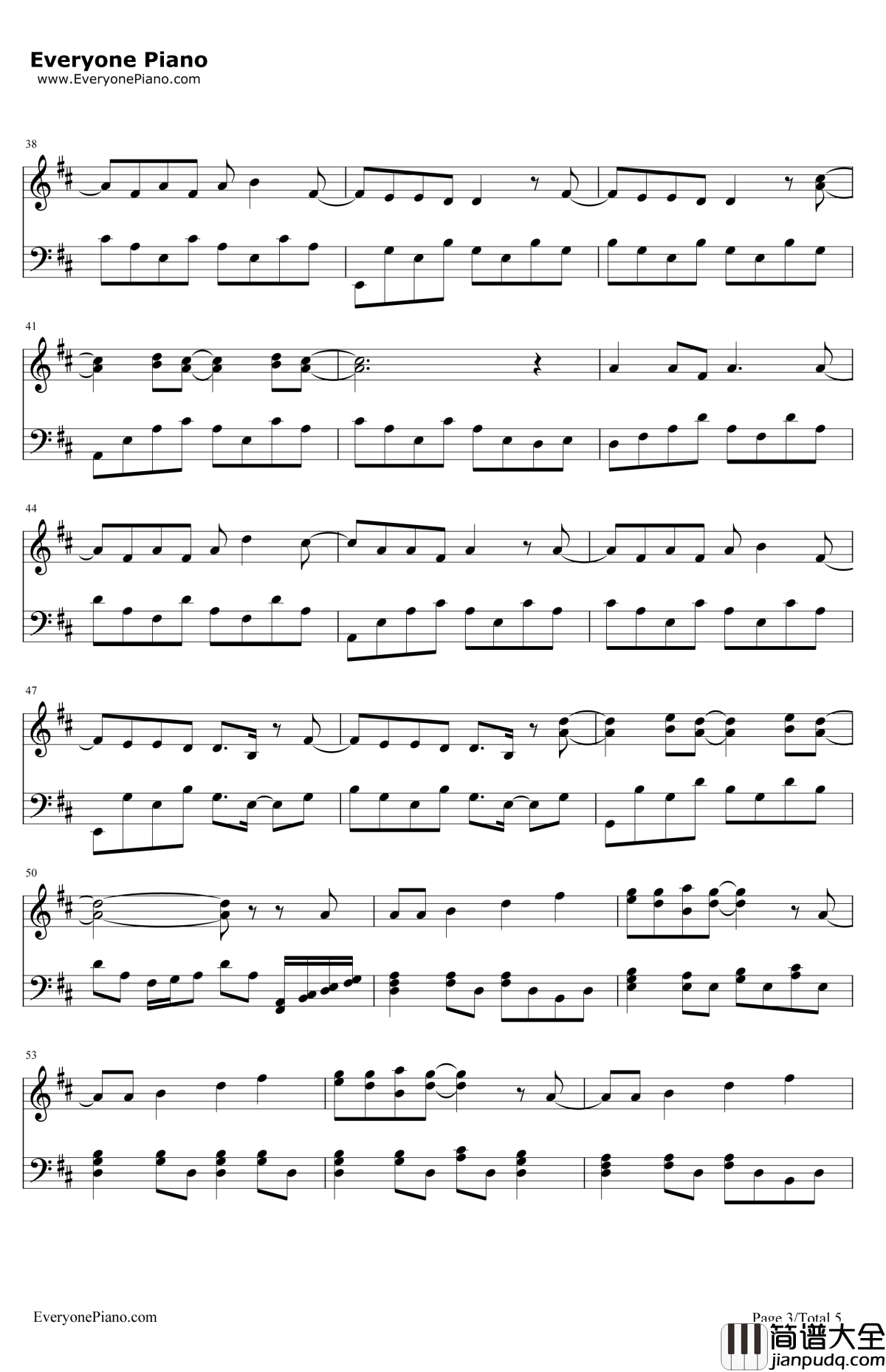 FeelsLikeSummer钢琴谱_TimWheeler_小羊肖恩大电影主题曲