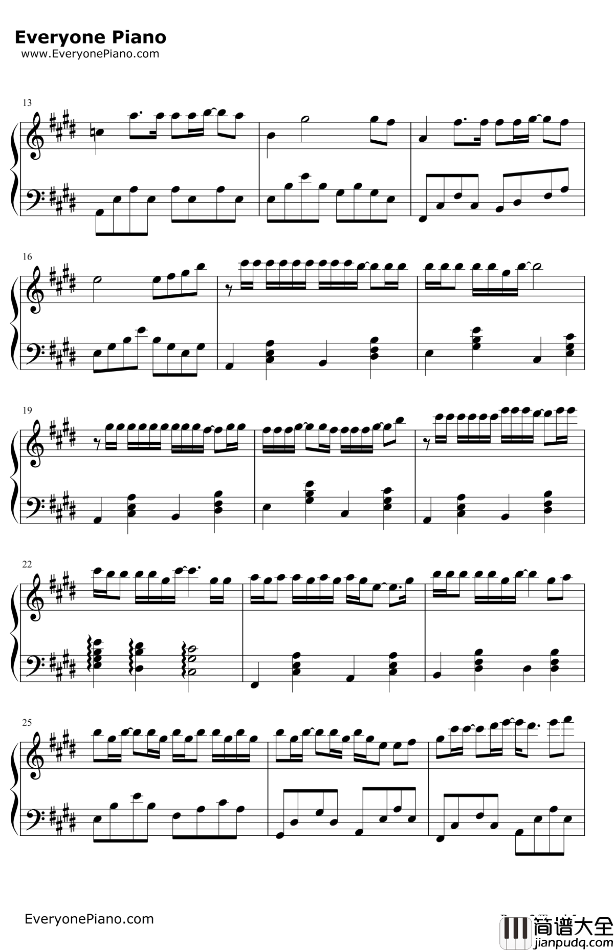 最佳损友钢琴谱_陈奕迅