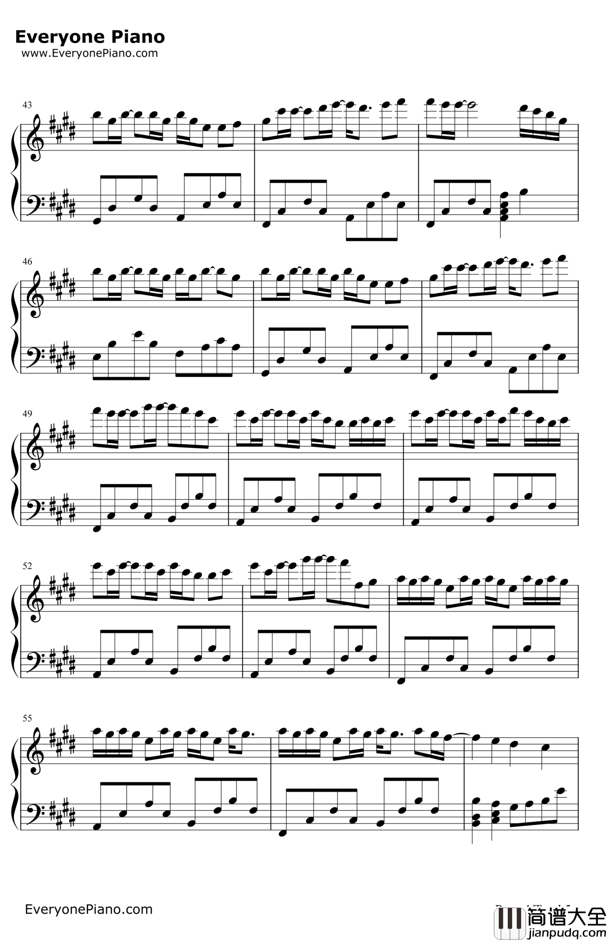 最佳损友钢琴谱_陈奕迅