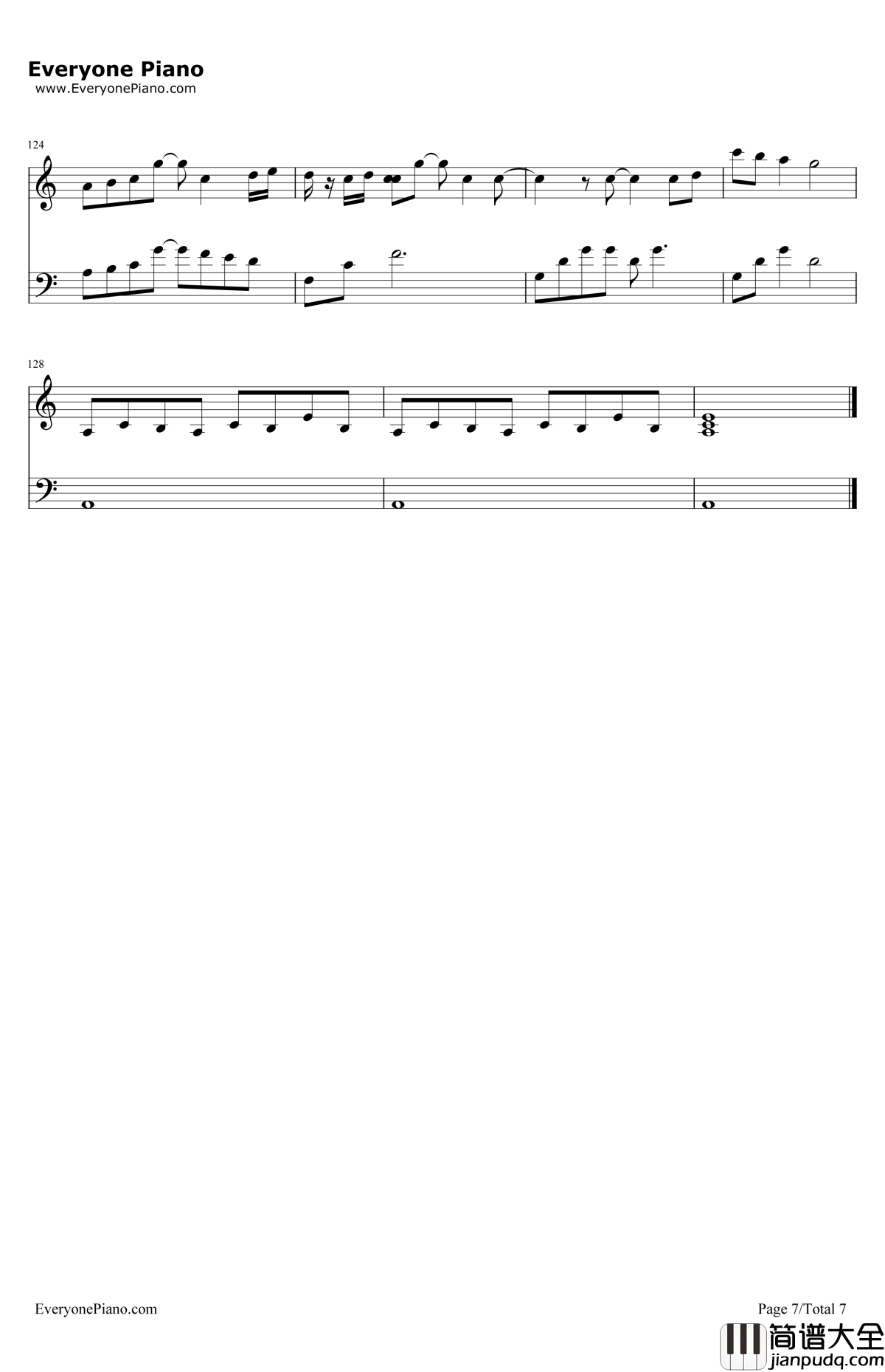 WhereAreUNow钢琴谱_JustinBieber