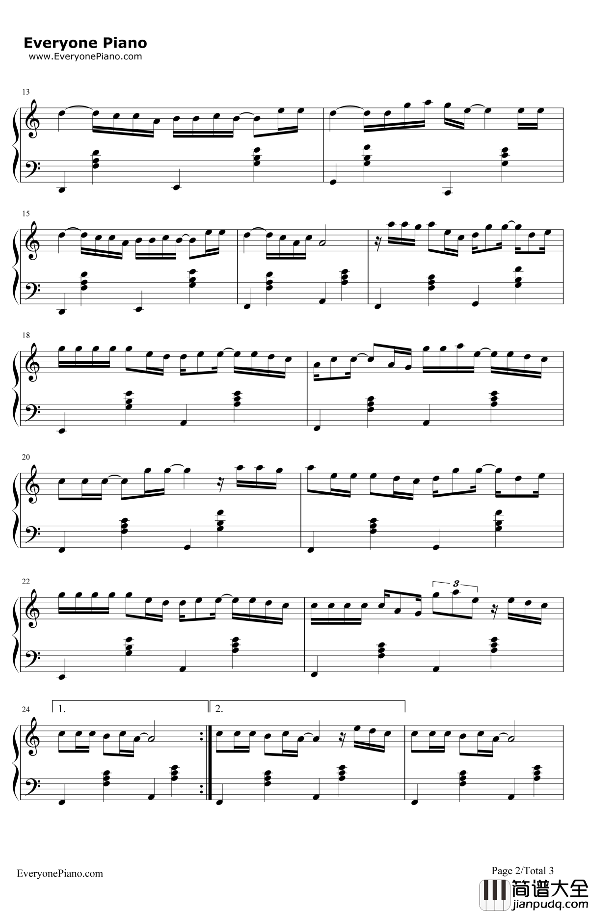 求佛钢琴谱_誓言