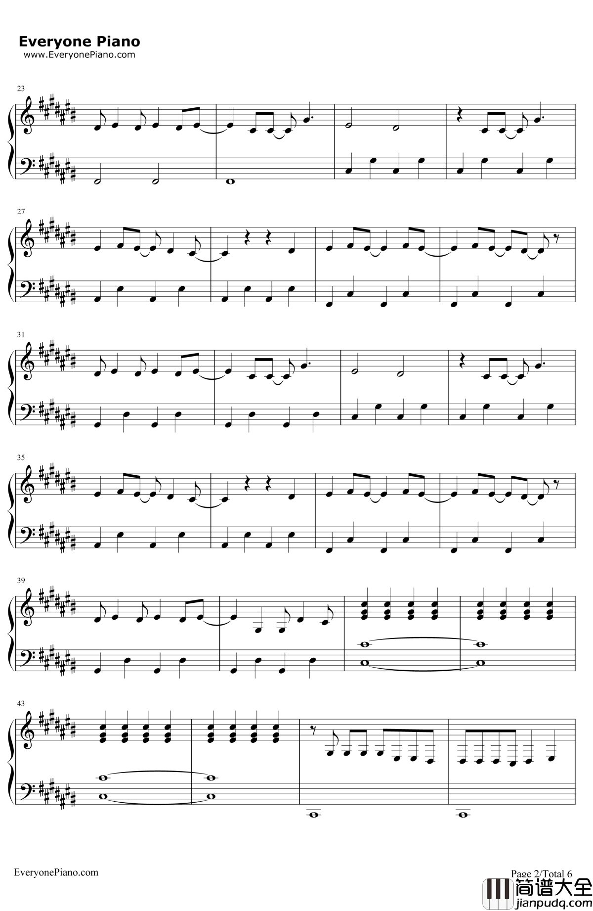 StillBreathing钢琴谱_GreenDay