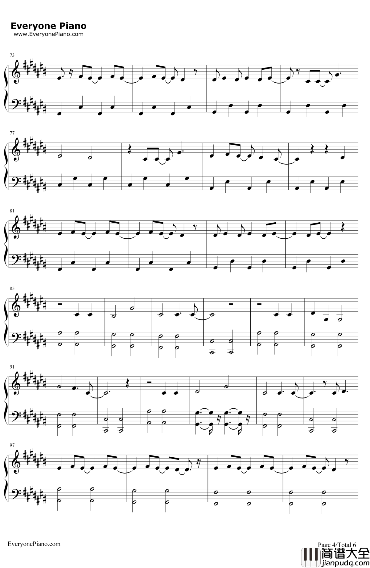 StillBreathing钢琴谱_GreenDay