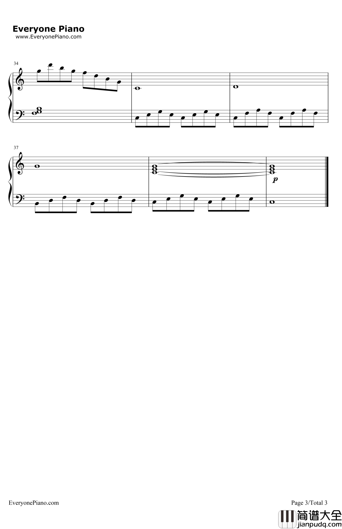 圣母颂钢琴谱_巴赫古诺_圣母颂