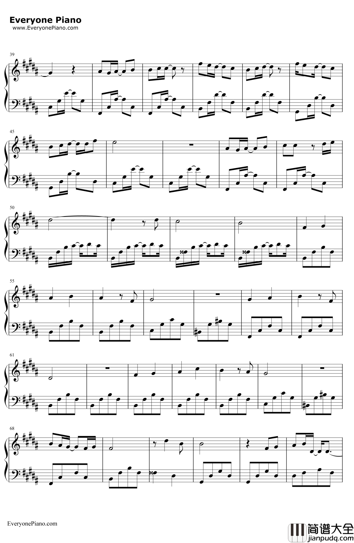 你一言我一语钢琴谱_李健_电影_一句顶一万句_主题曲