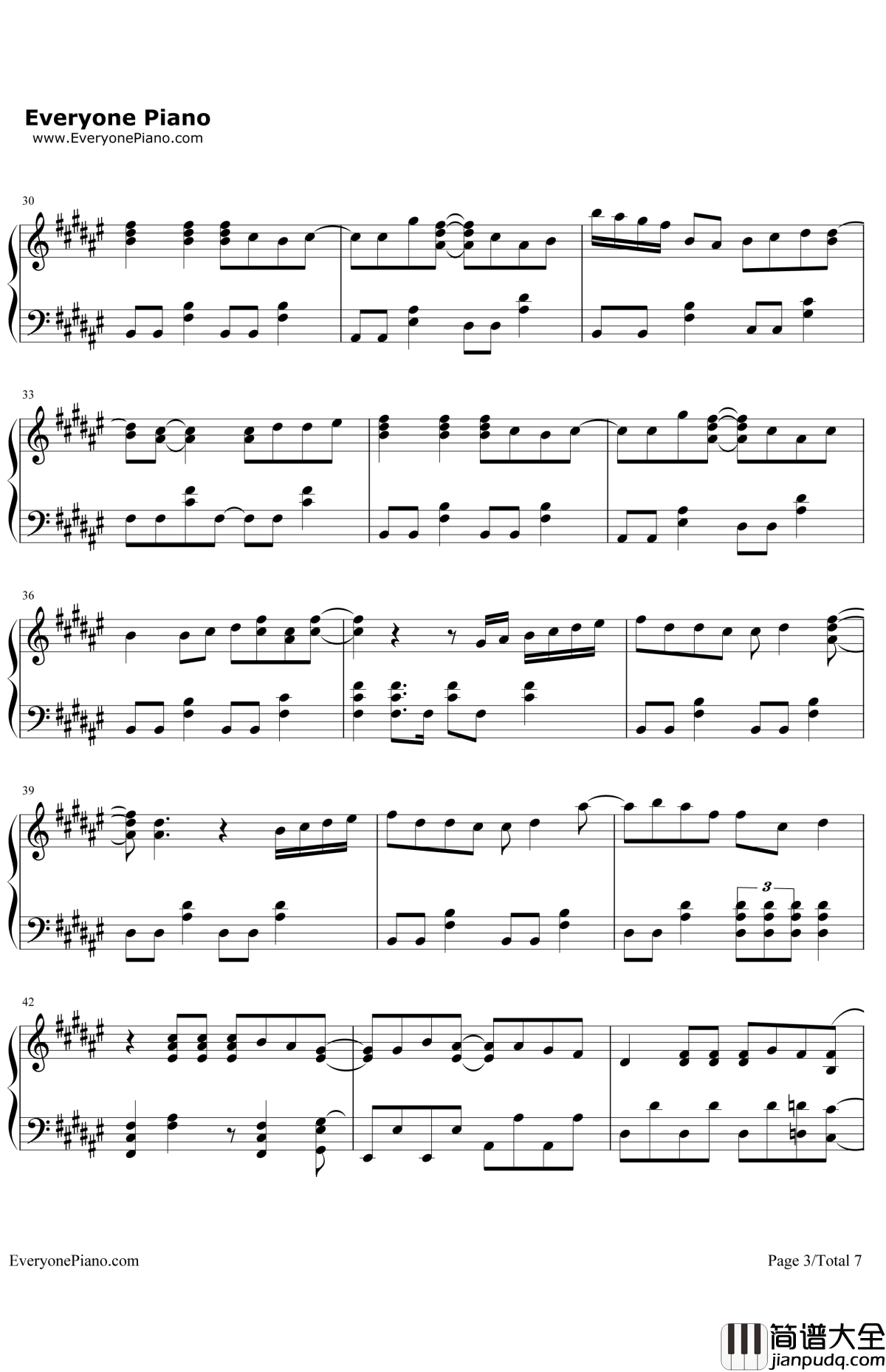 JungleP钢琴谱_5050_海贼王OP9