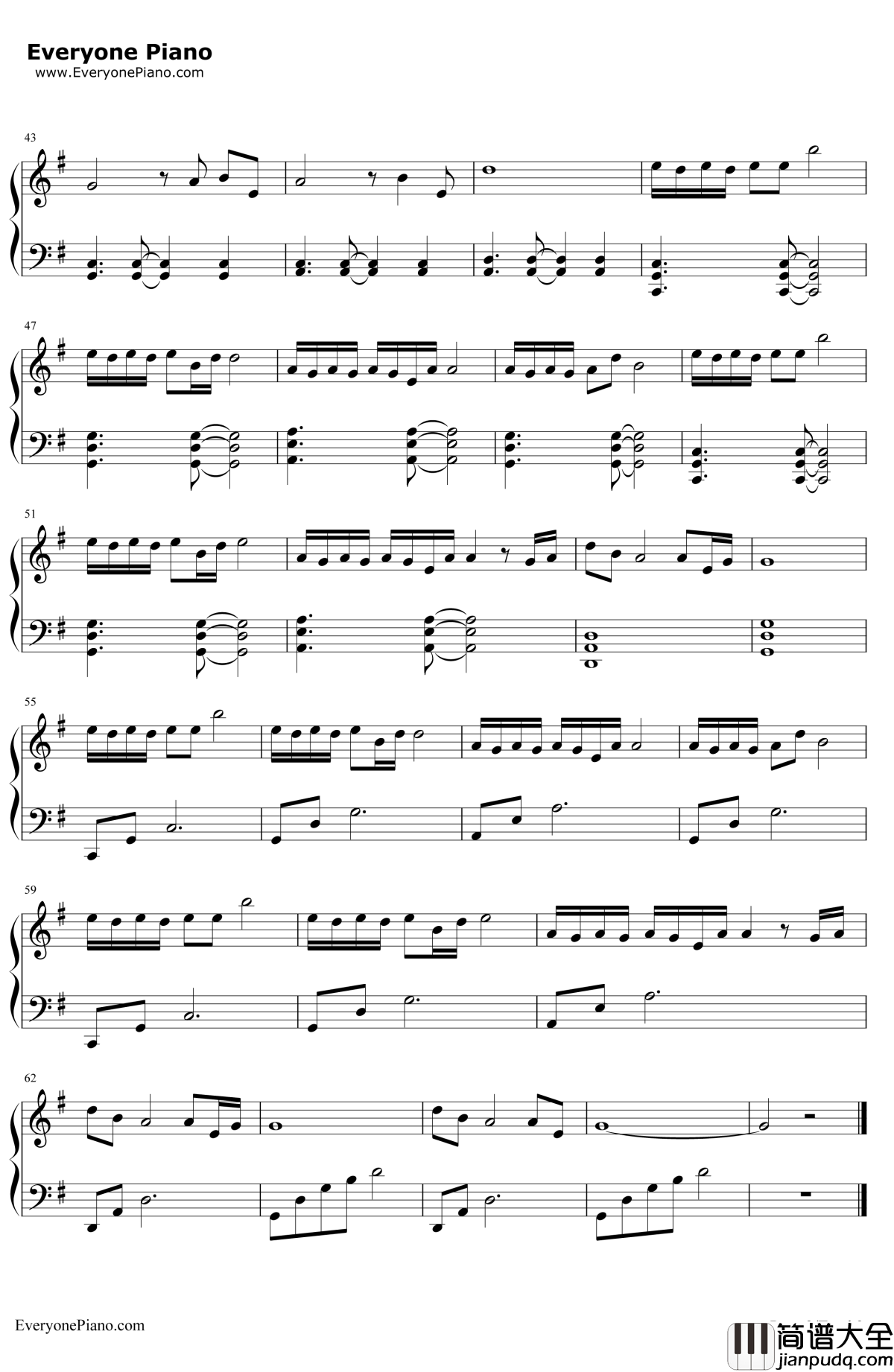 还魂门钢琴谱_胡彦斌_老九门OST