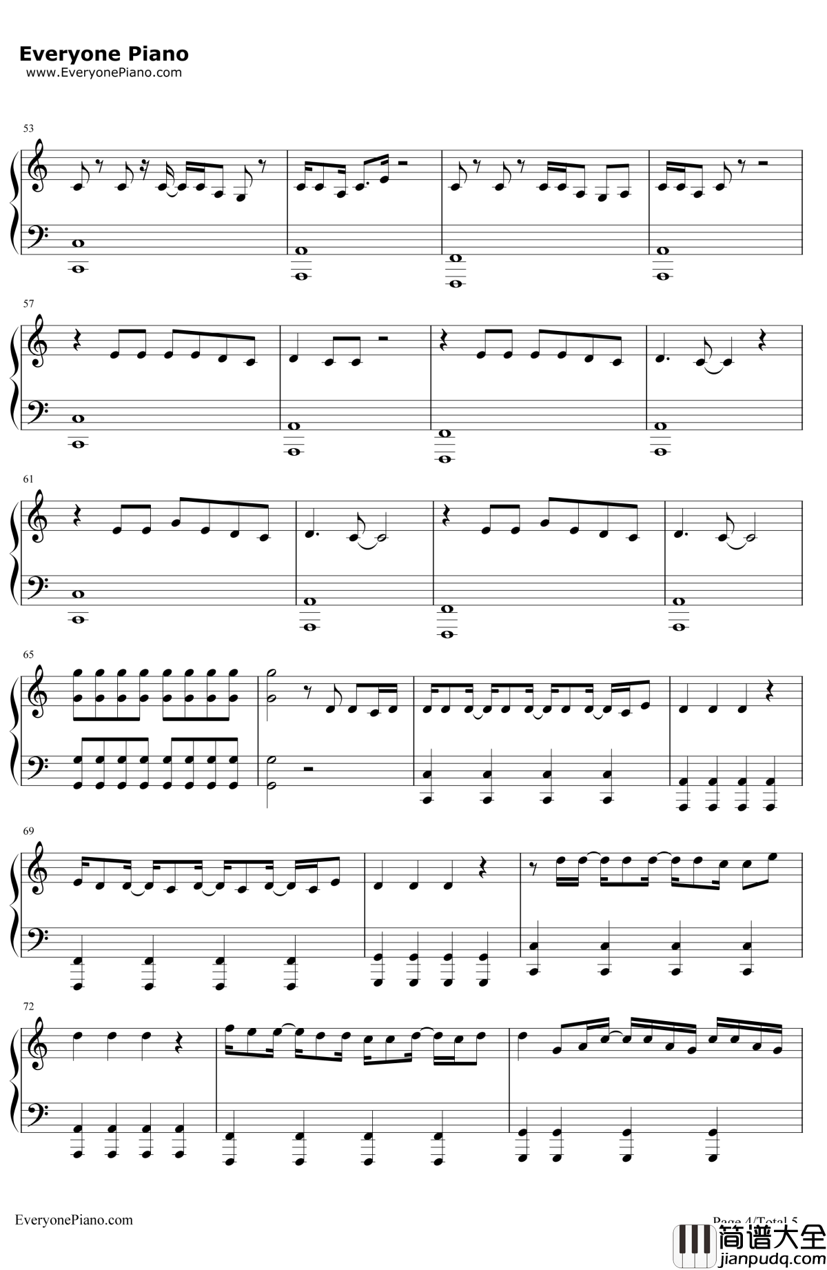 Can'tStopTheFeeling钢琴谱_ThePianoGuys