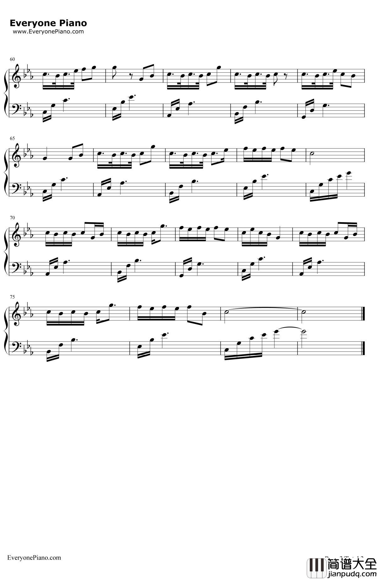 逍遥钢琴谱_王青__长生歌_推广曲