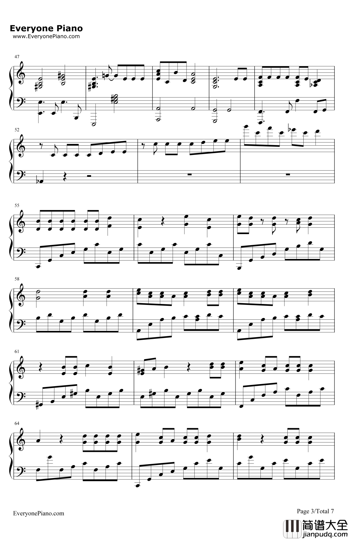 眼鼻嘴钢琴谱_Taeyang_太阳