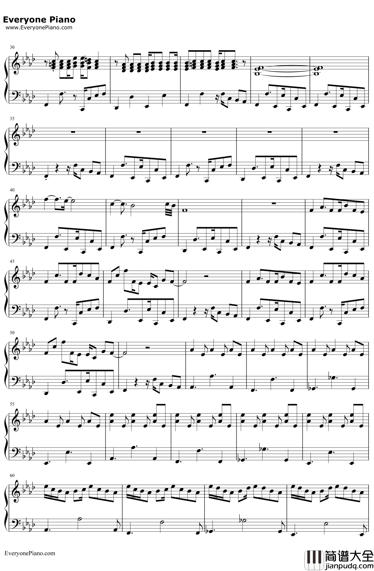 AxelF钢琴谱_HaroldFaltermeyer_比佛利山超级警探主题曲