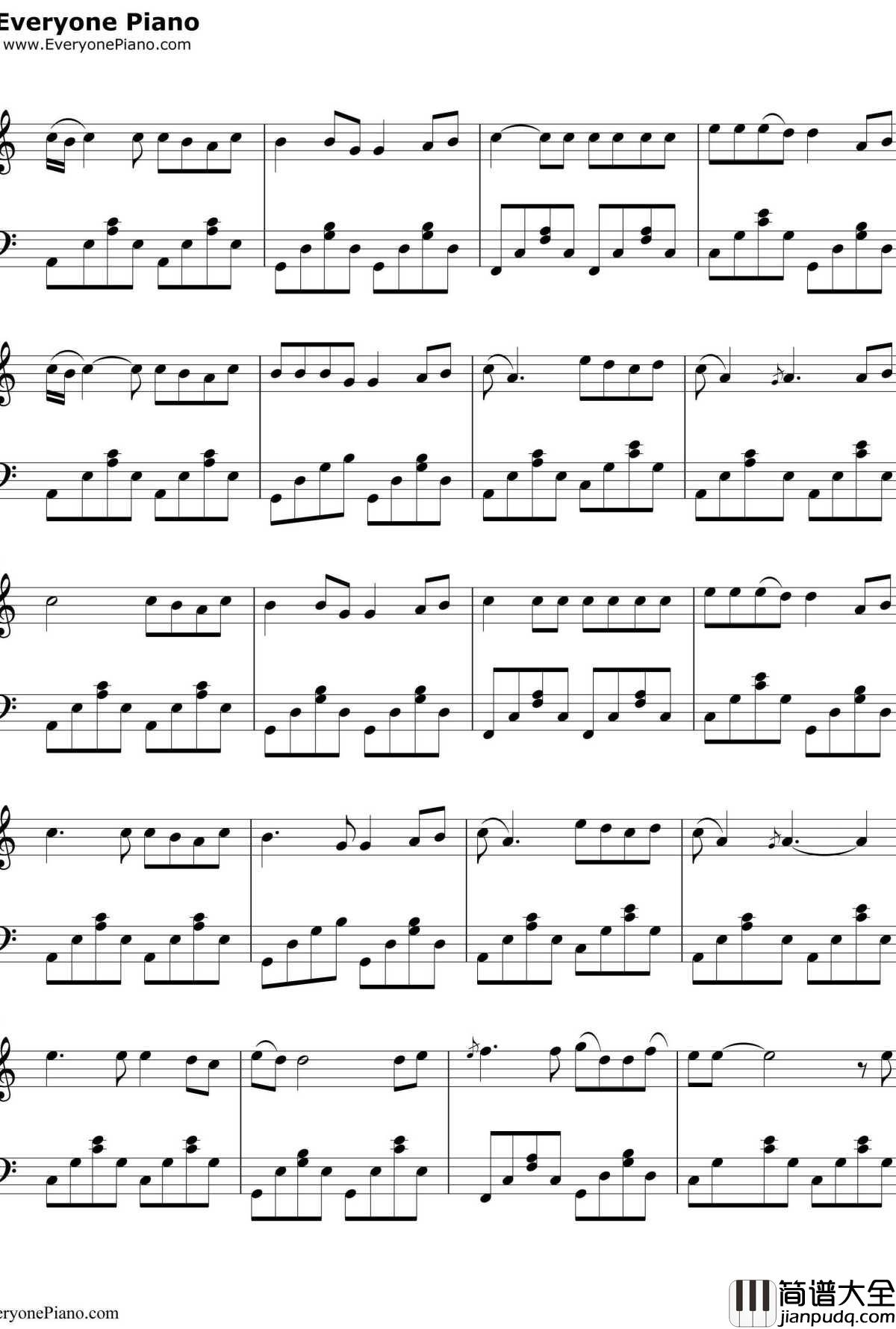 十一年钢琴谱_邱永传