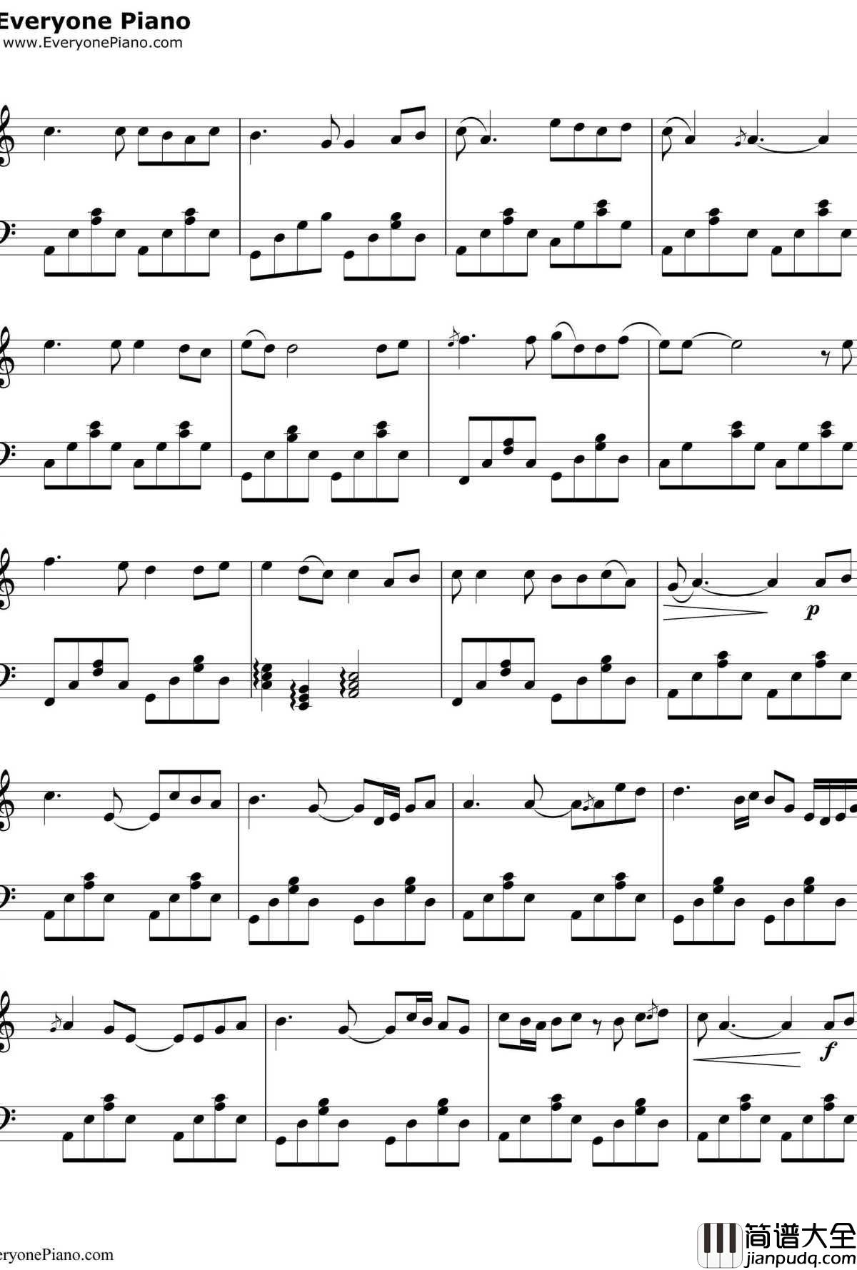 十一年钢琴谱_邱永传