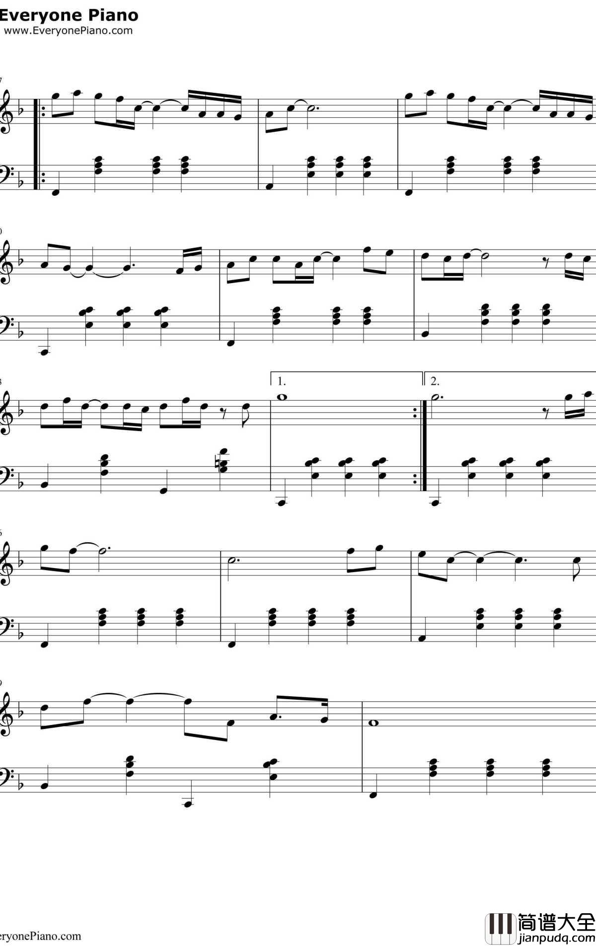 我想有个家钢琴谱_潘美辰