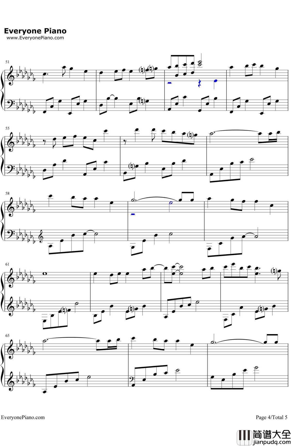 从夏天开始到夏天结束钢琴谱_孙子涵