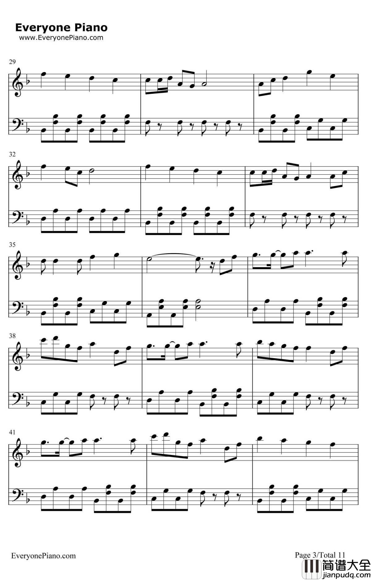 千本樱简单版钢琴谱_初音未来