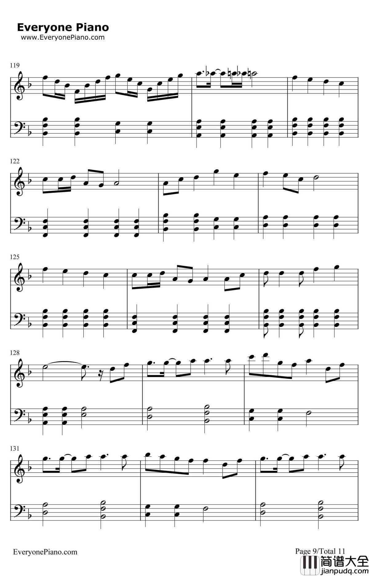 千本樱简单版钢琴谱_初音未来