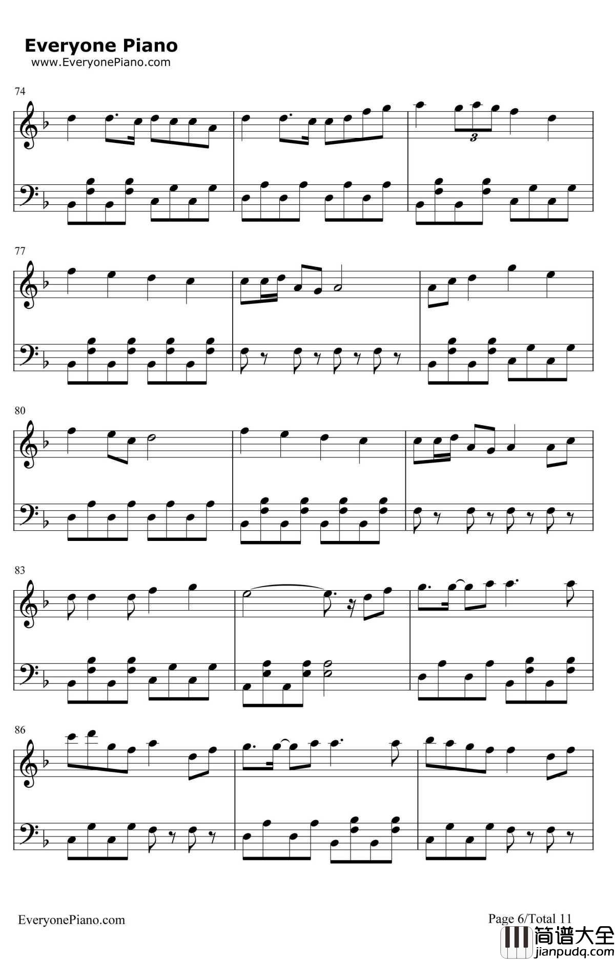 千本樱简单版钢琴谱_初音未来