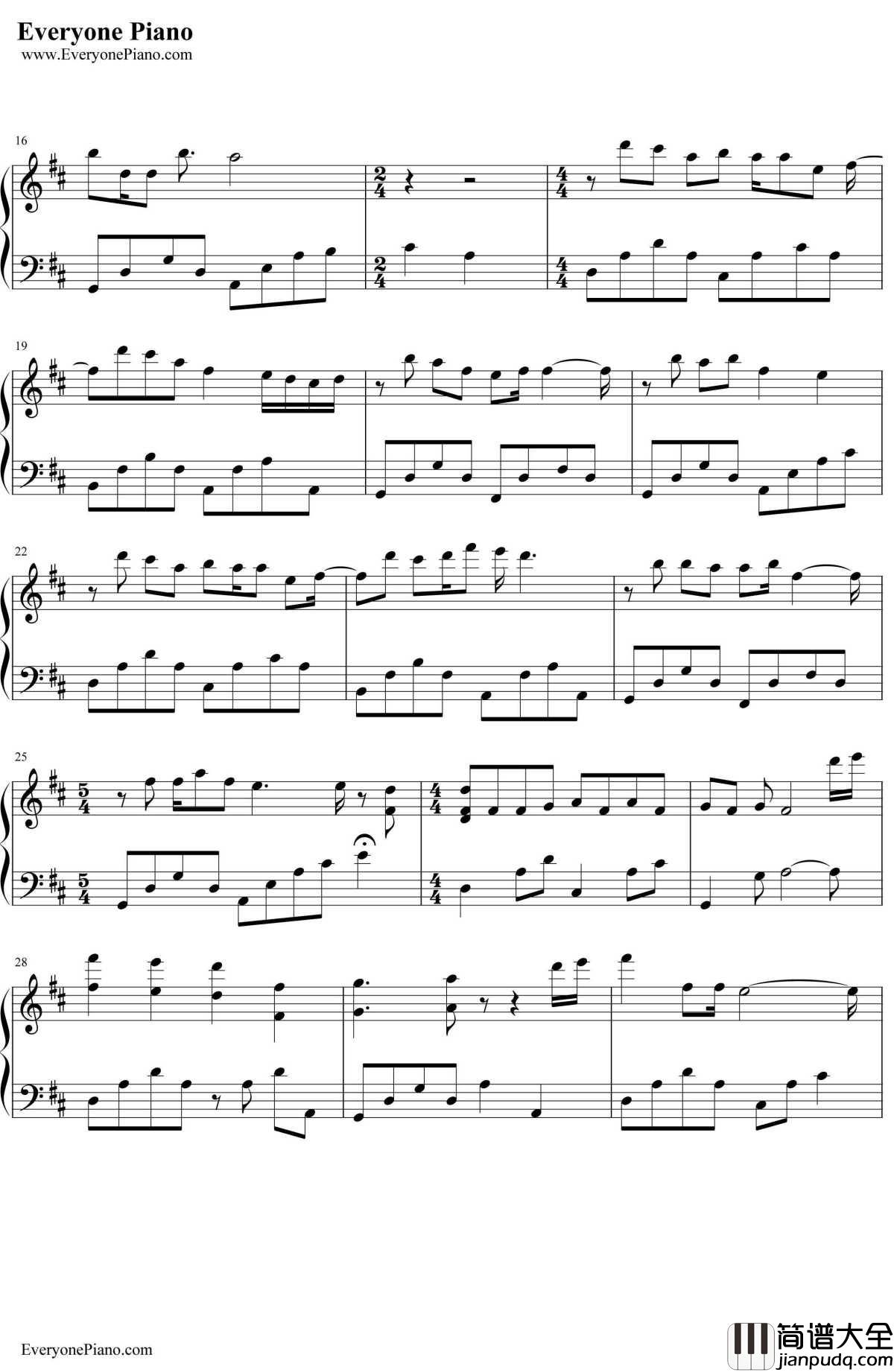 如果有如果钢琴谱_邓福如