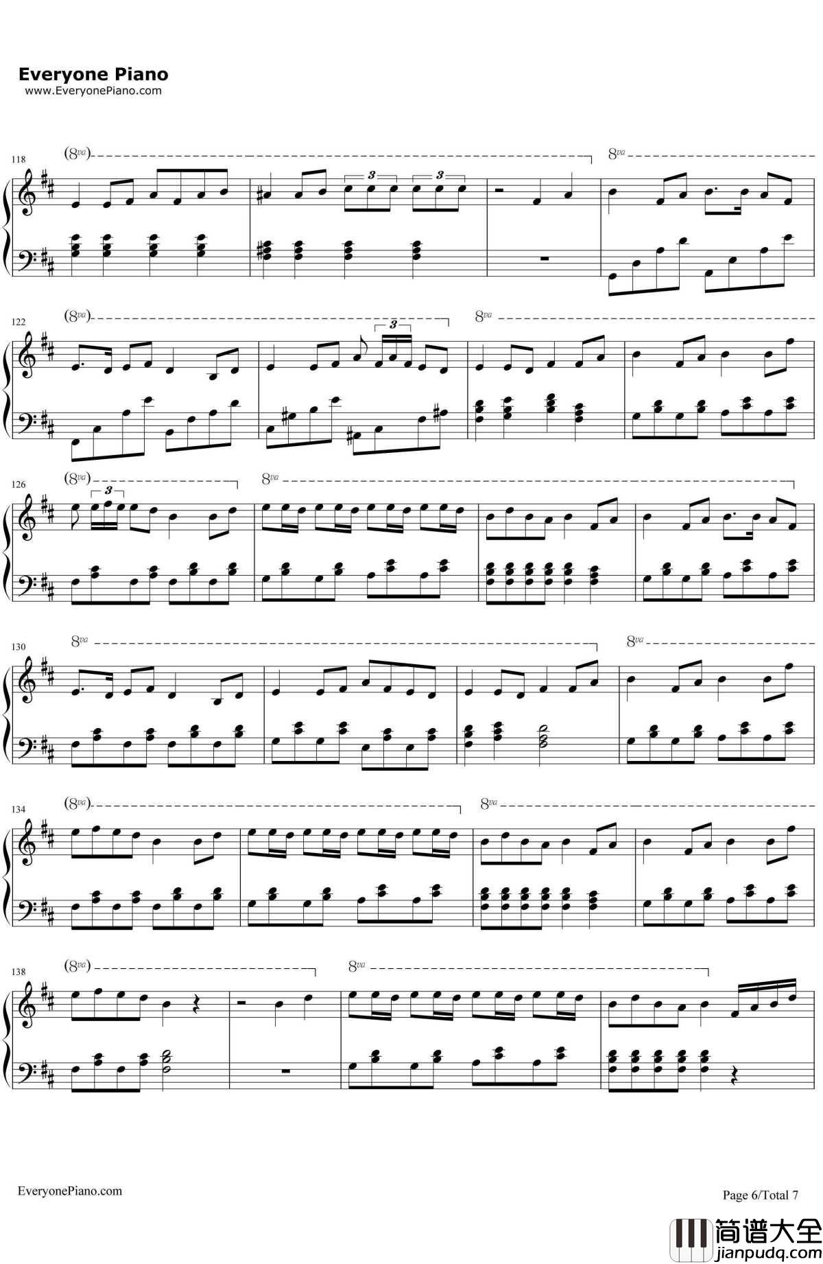 六兆年と一夜物語钢琴谱_Kemu_SoundVoltex