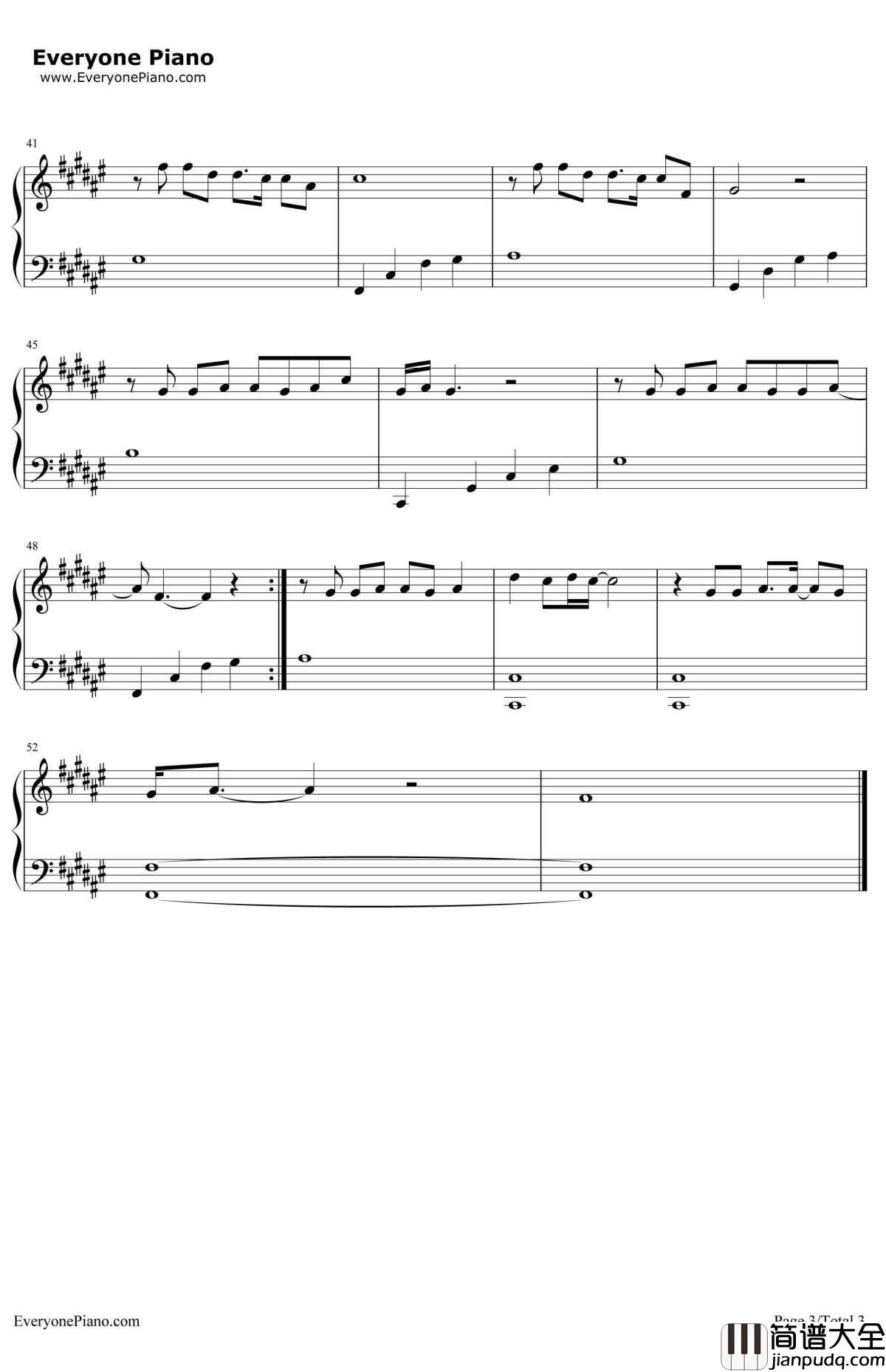 唯你一生钢琴谱_水木年华_电影_一生有你_推广单曲