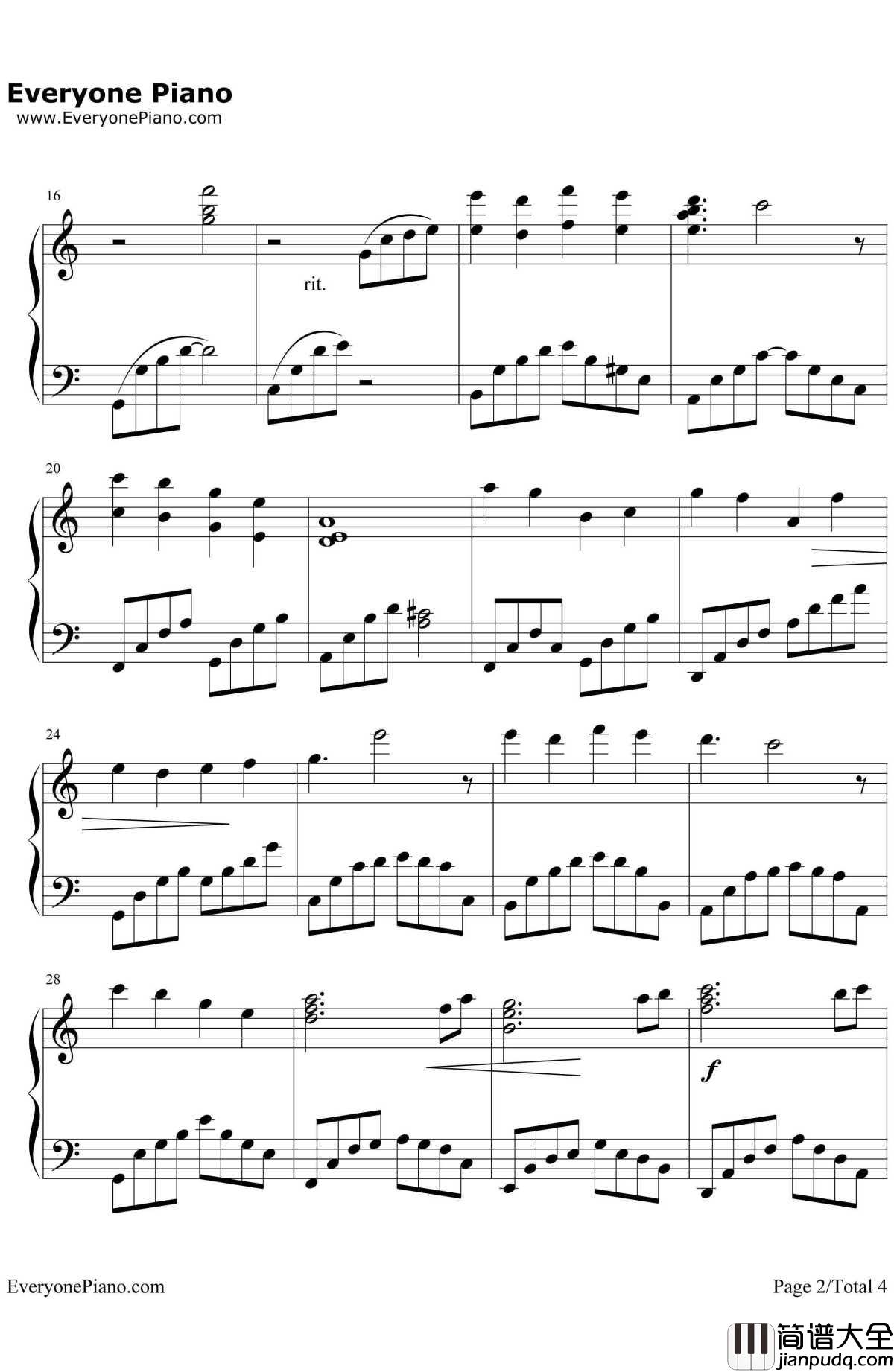 Forbiddenlove钢琴谱_神思者_电视剧_麻雀_插曲