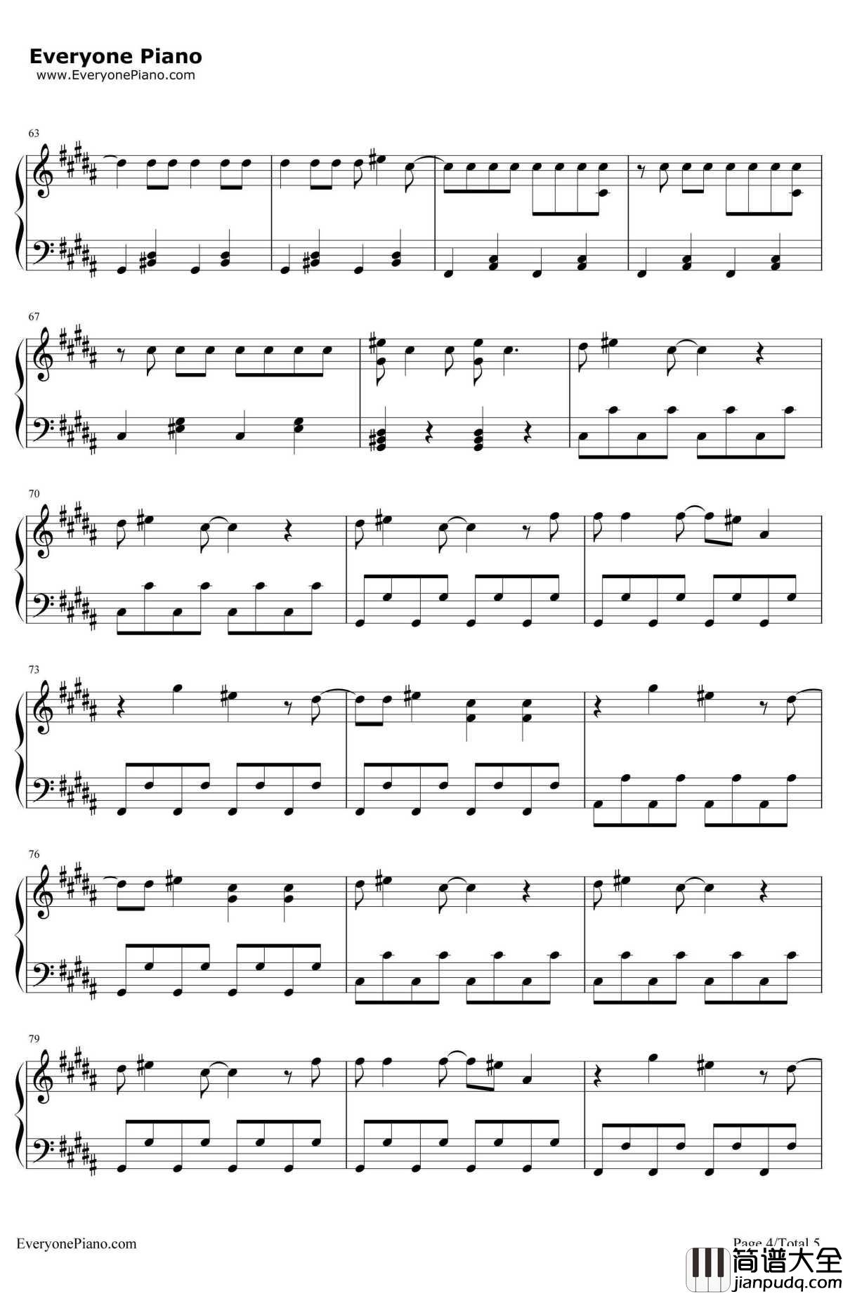 SweeterThanFiction钢琴谱_TaylorSwift