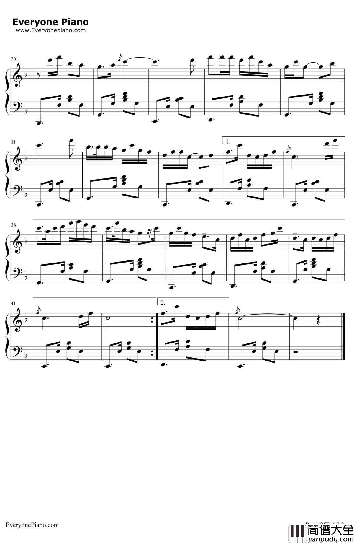 人说山西好风光钢琴谱_郭兰英_咱们村里的年轻人插曲