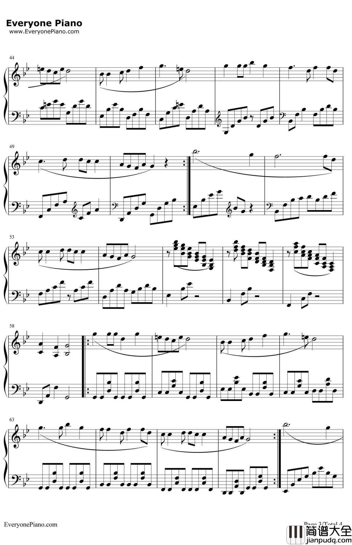 鲁冰花钢琴谱_曾淑勤_完整版